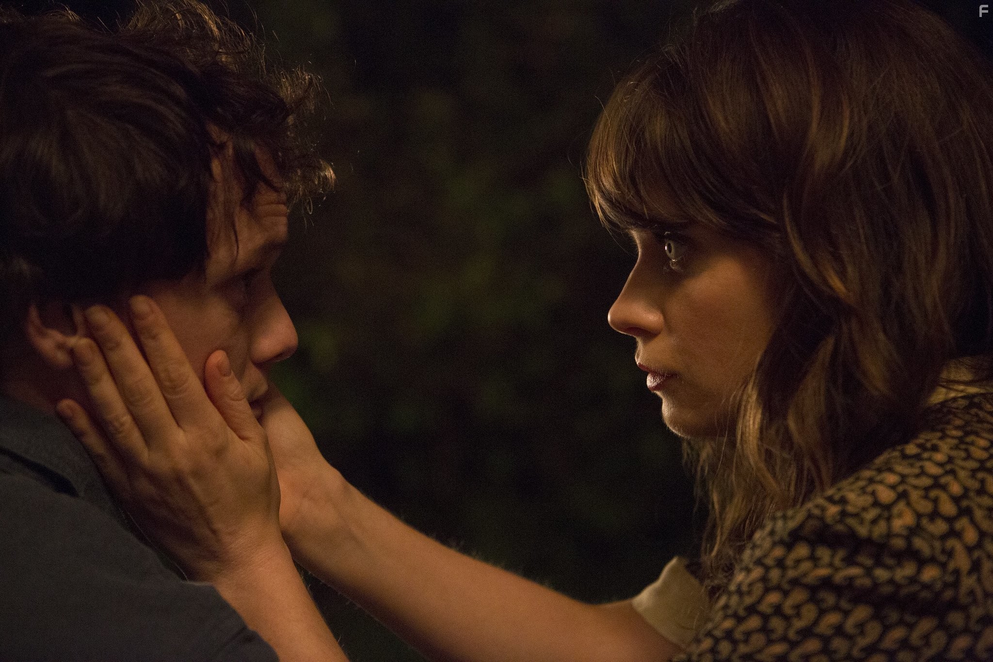 Zooey Deschanel and Anton Yelchin in The Driftless Area (2015)