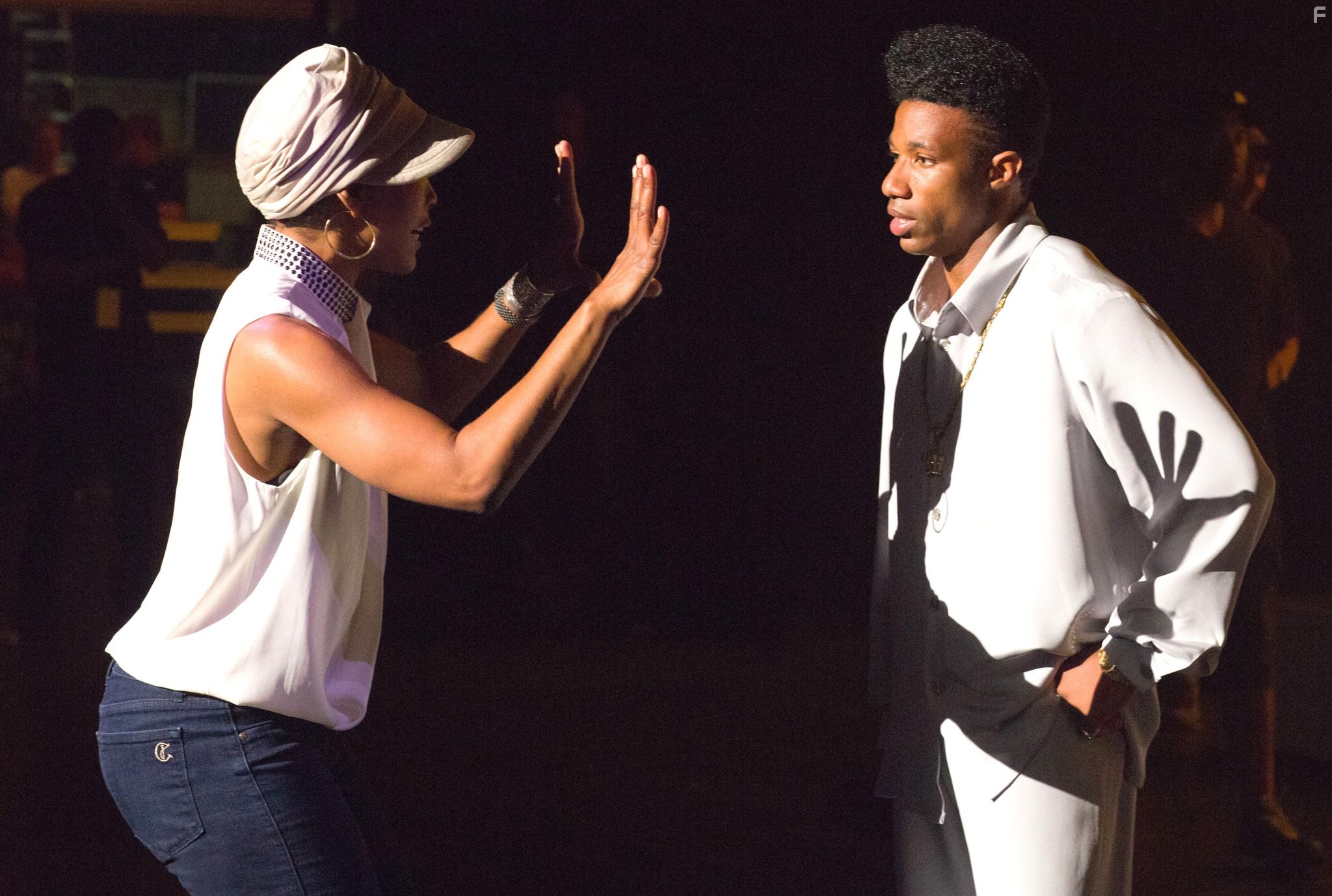 Angela Bassett, Arlen Escarpeta, and Yaya DaCosta in Уитни (2015)