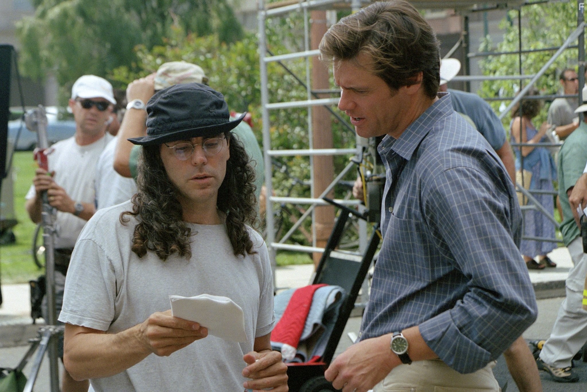 Jim Carrey and Tom Shadyac in Брюс всемогущий (2003)