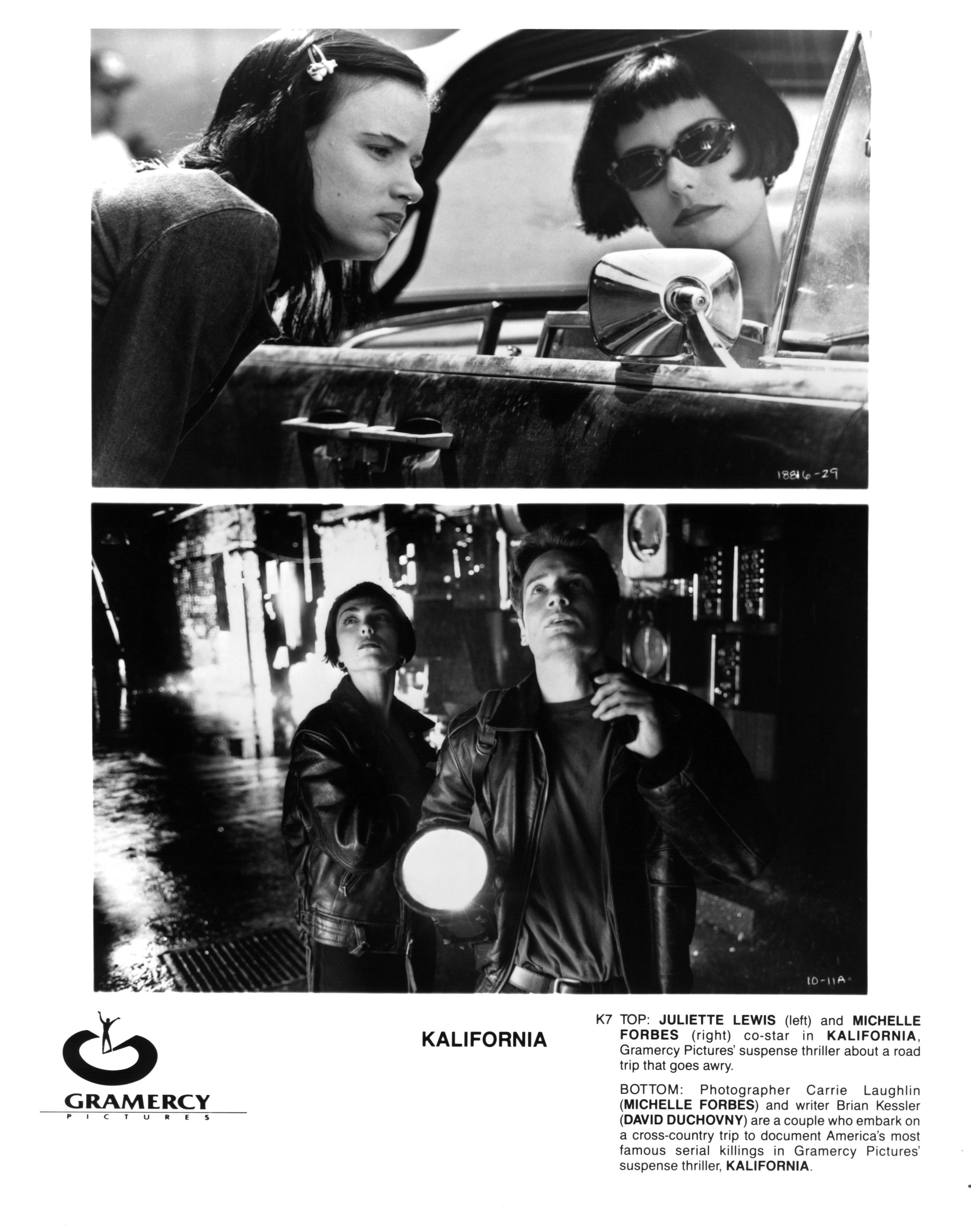 David Duchovny, Michelle Forbes, and Juliette Lewis in Калифорния (1993)