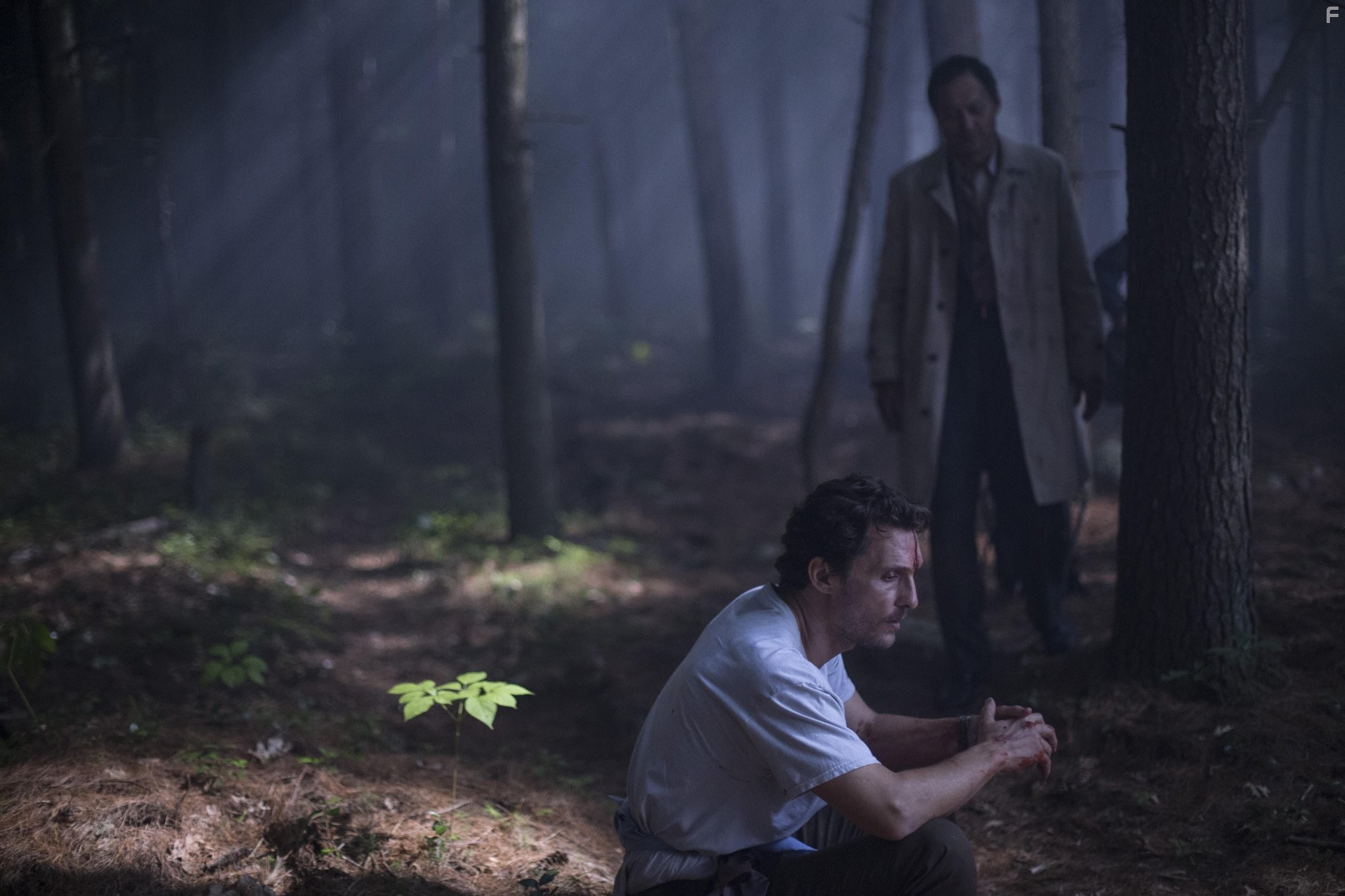 Matthew McConaughey and Ken Watanabe in The Sea of Trees (2015)
