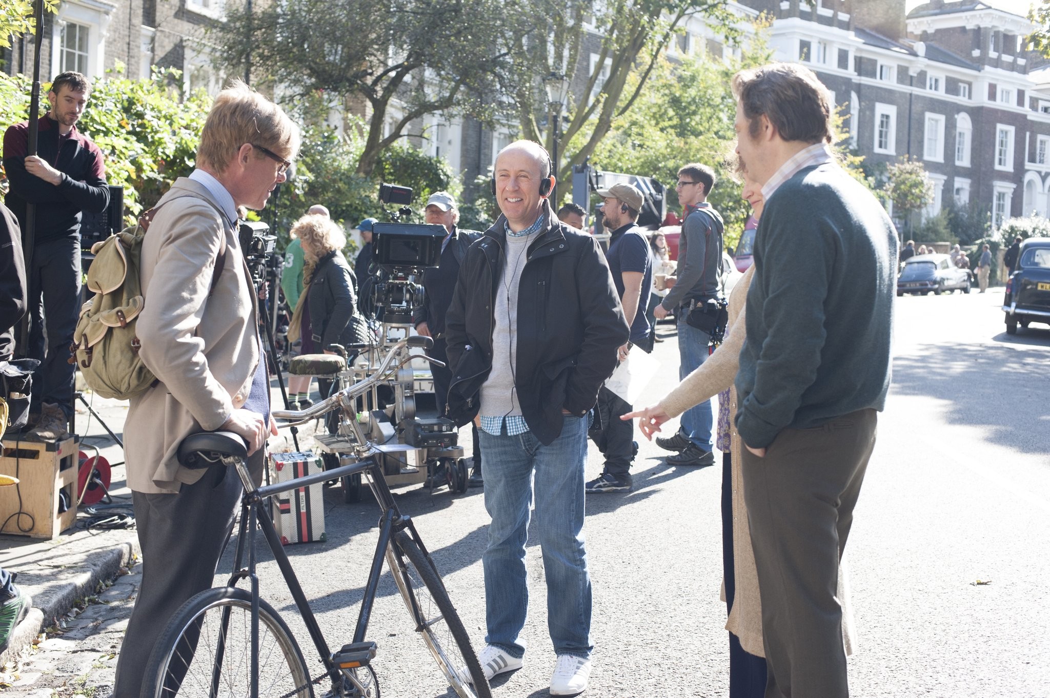 Alan Bennett, Nicholas Hytner, and Alex Jennings in Леди в фургоне (2015)