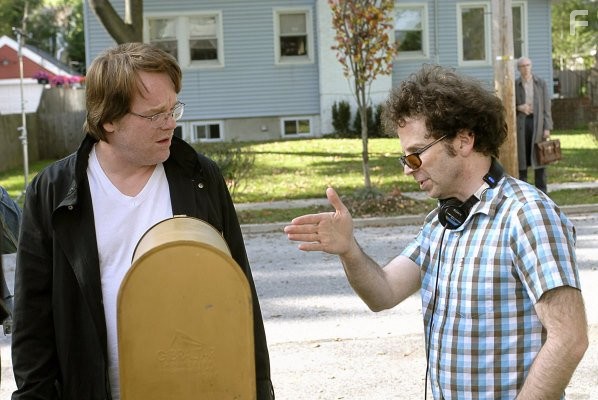 Philip Seymour Hoffman and Charlie Kaufman in Нью-Йорк, Нью-Йорк (2008)