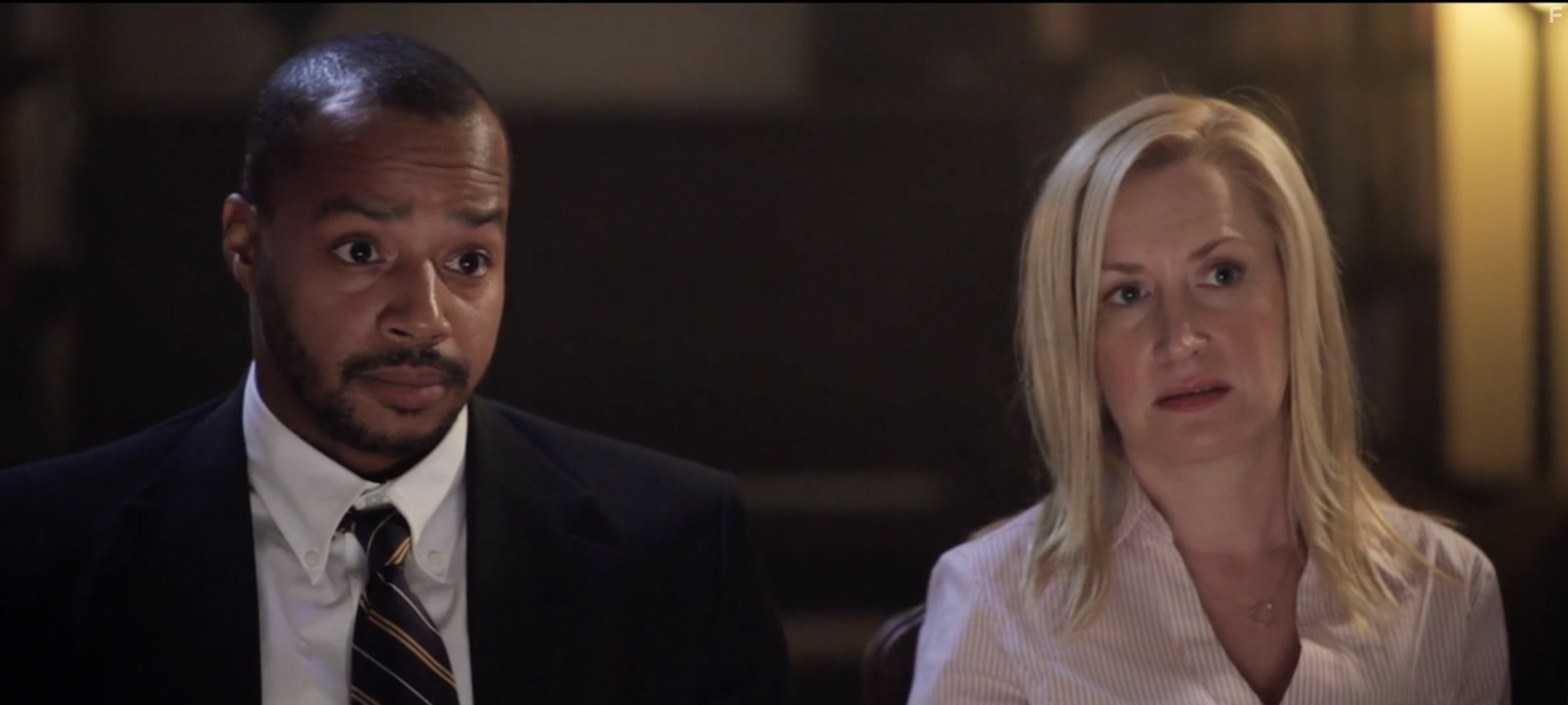 Donald Faison and Angela Kinsey in Hot Bot (2016)