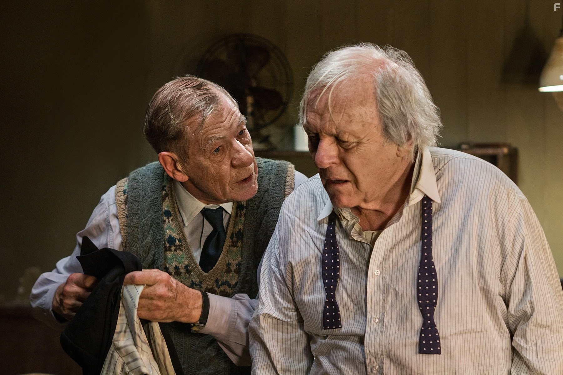 Anthony Hopkins and Ian McKellen in The Dresser (2015)