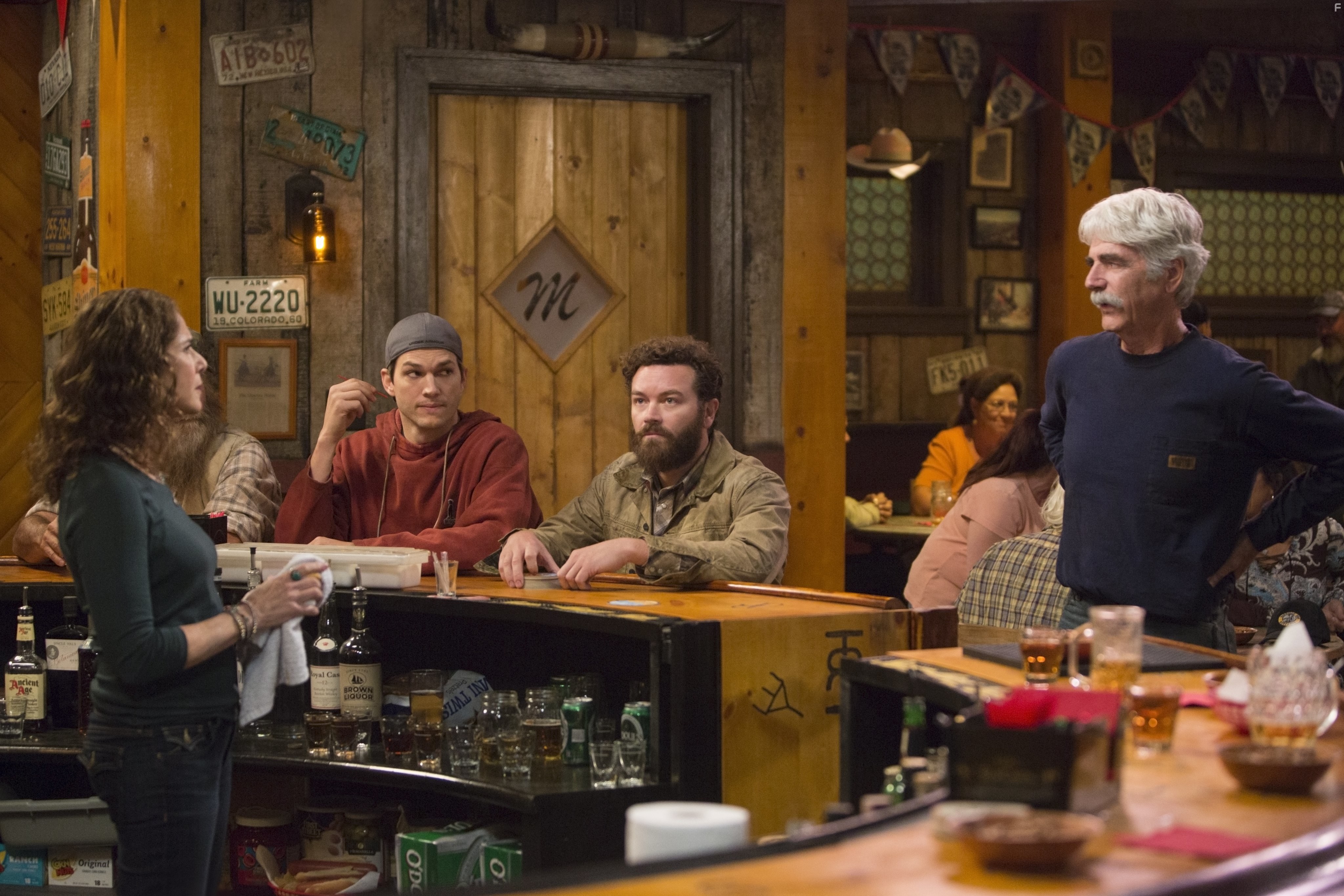 Sam Elliott, Debra Winger, Ashton Kutcher, and Danny Masterson in Ранчо (2016)