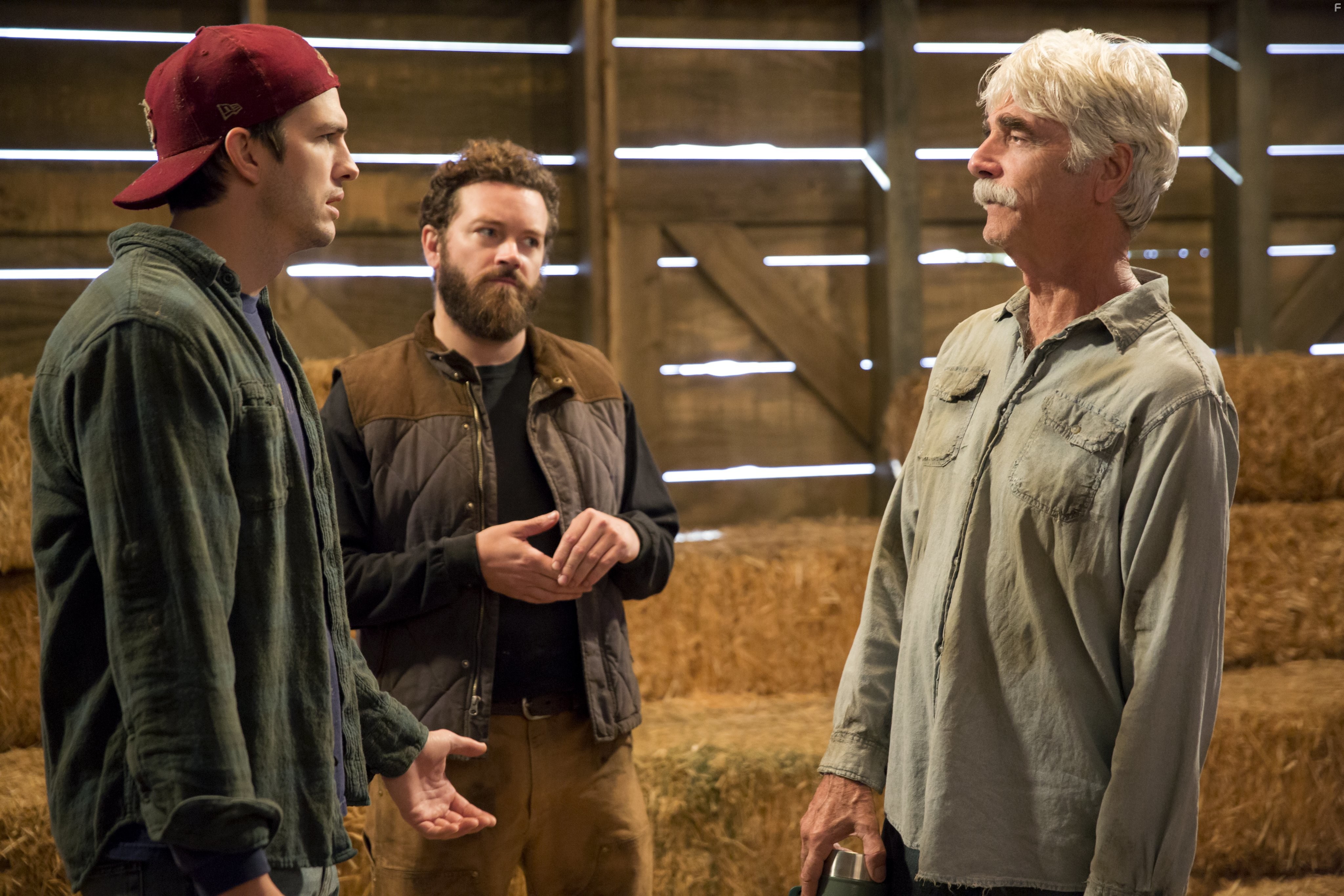 Sam Elliott, Ashton Kutcher, and Danny Masterson in Ранчо (2016)