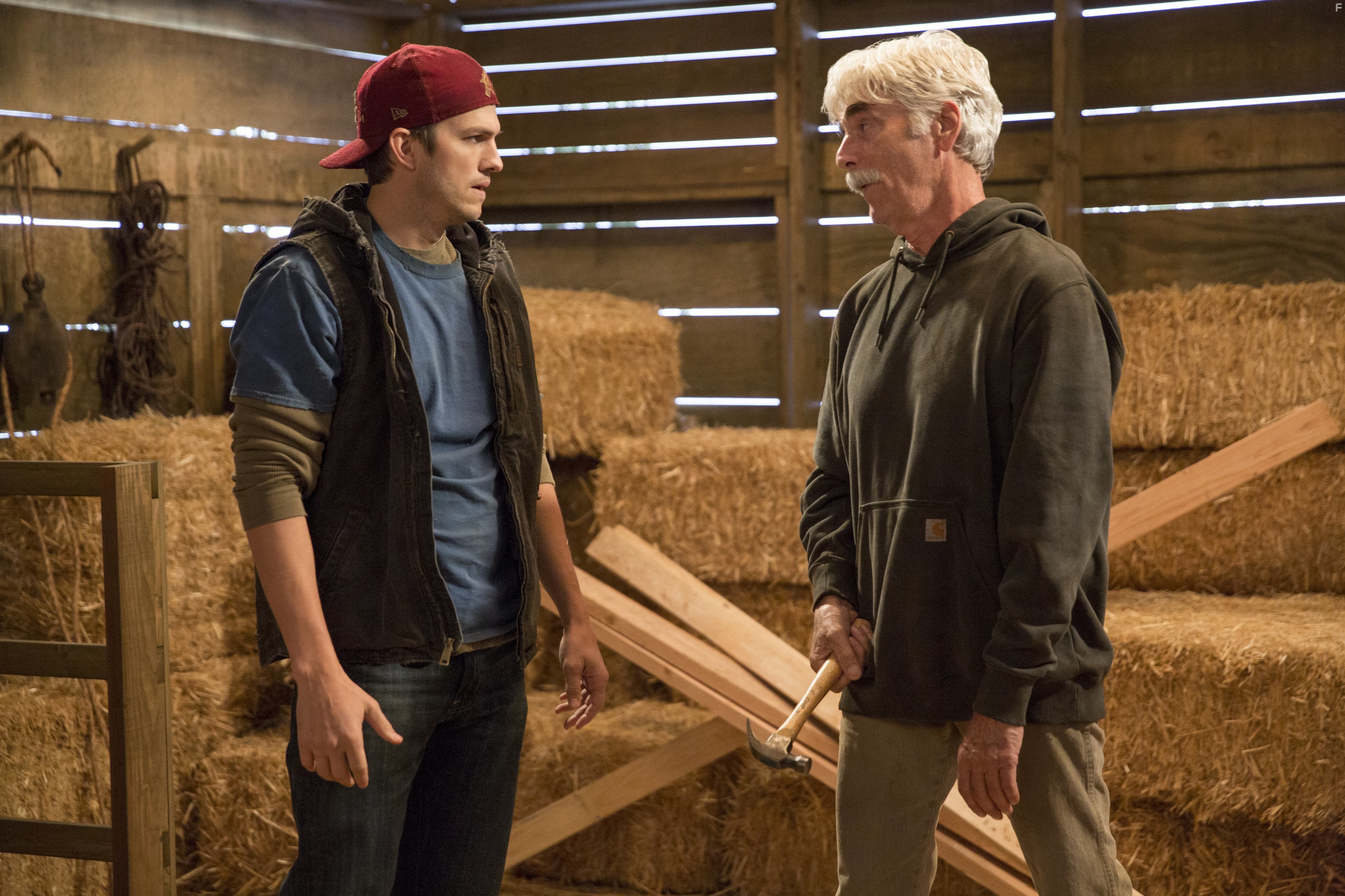 Sam Elliott and Ashton Kutcher in Ранчо (2016)