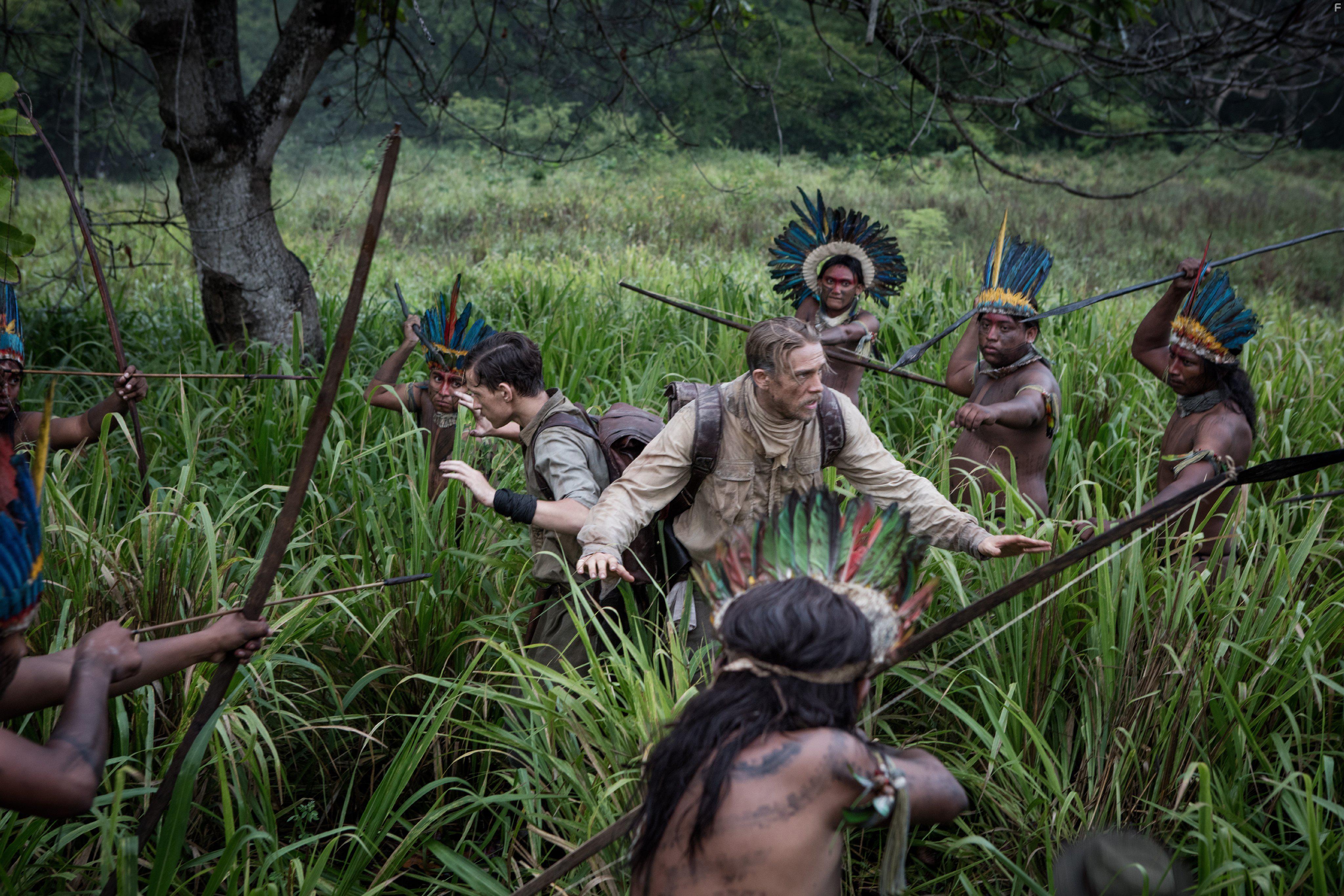 Charlie Hunnam and Tom Holland in The Lost City of Z (2016)