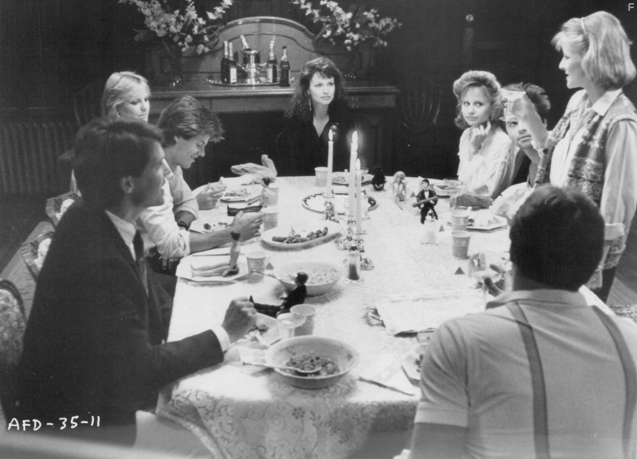 Jay Baker, Deborah Foreman, Deborah Goodrich, Ken Olandt, Leah Pinsent, Clayton Rohner, and Amy Steel in День дурака (1986)