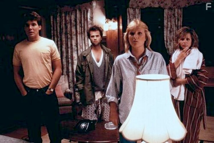 Jay Baker, Deborah Goodrich, Clayton Rohner, and Amy Steel in День дурака (1986)