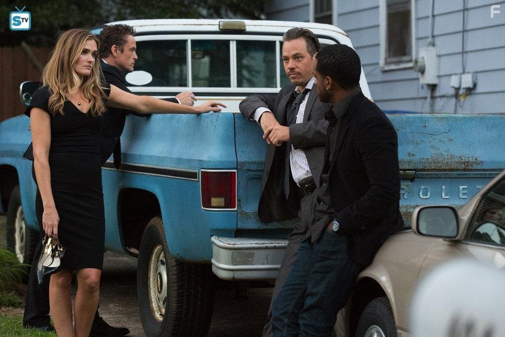 Larenz Tate, Bre Blair, Michael Raymond-James, and David Lyons in Game of Silence (2016)