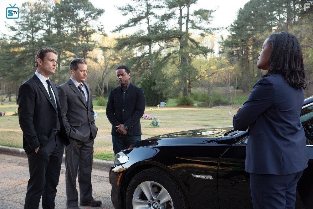 Larenz Tate, Michael Raymond-James, Deidrie Henry, and David Lyons in Game of Silence (2016)