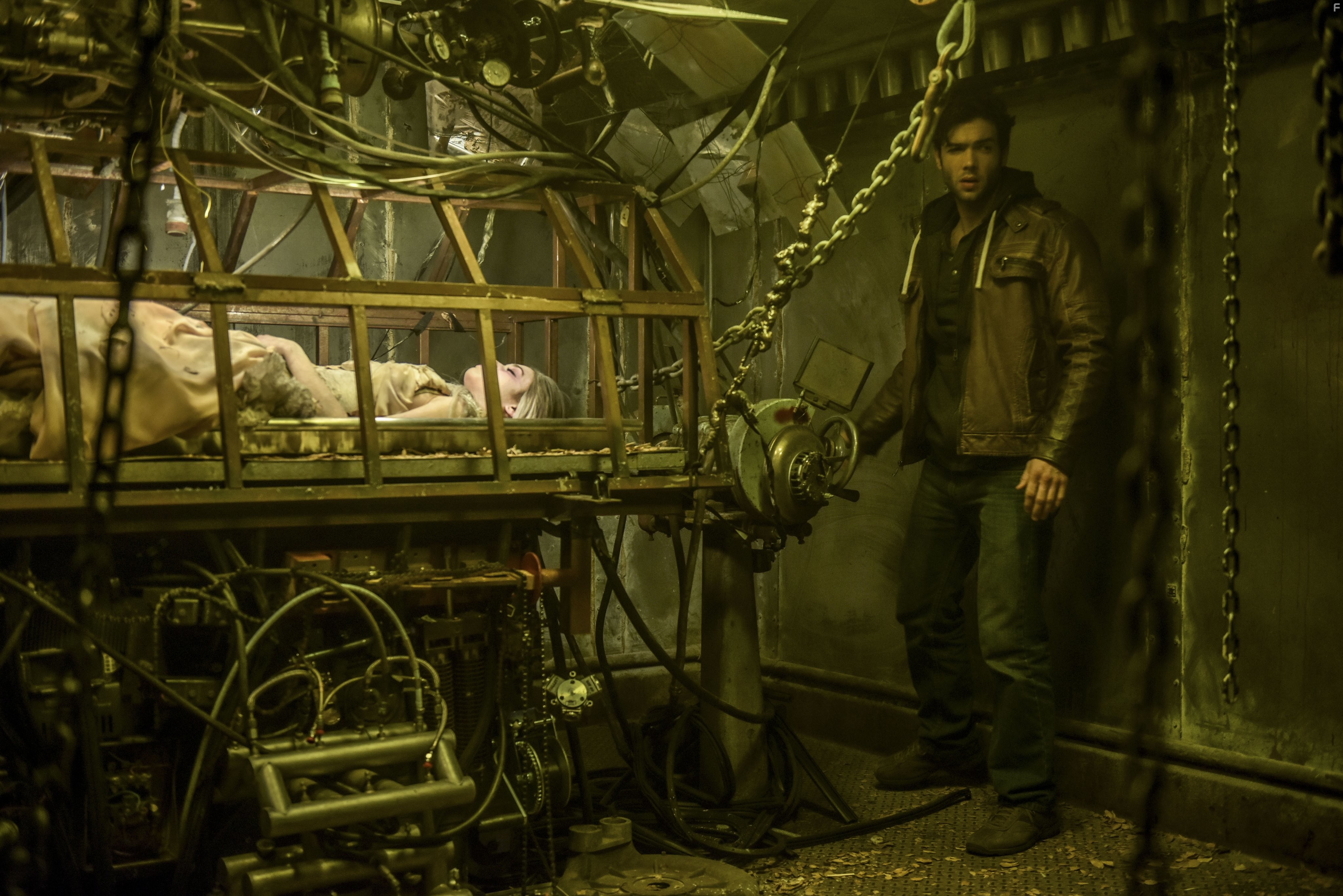 Ethan Peck and India Eisley in The Curse of Sleeping Beauty (2016)