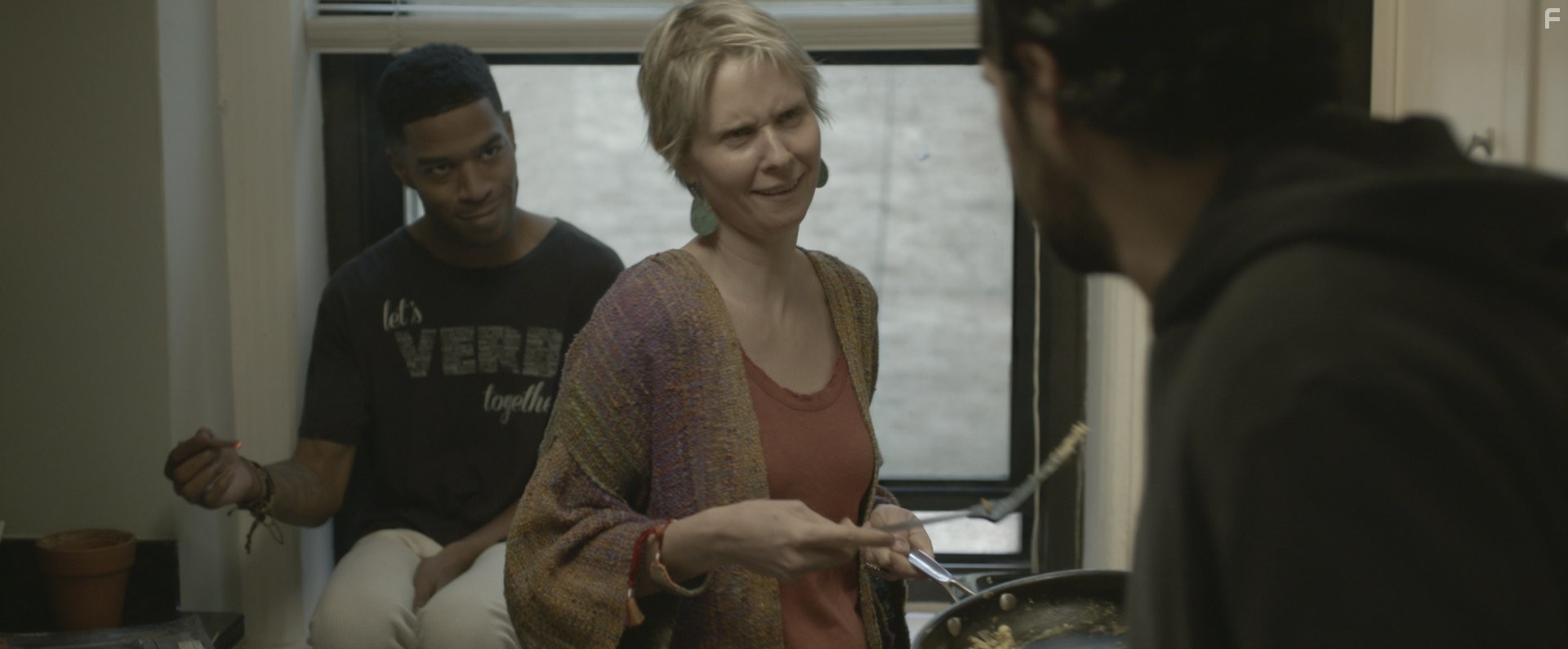 Cynthia Nixon, Scott Mescudi, and Christopher Abbott in Джеймс Уайт (2015)