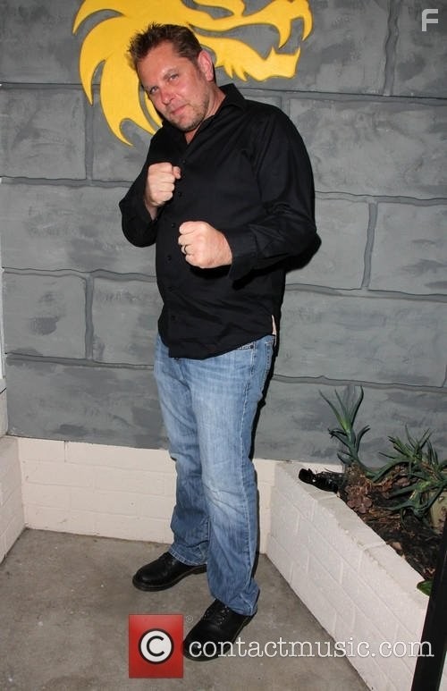 Jesse Hlubik at the Samurai Cop 2 event at the Martial Arts History Museum in Burbank California.