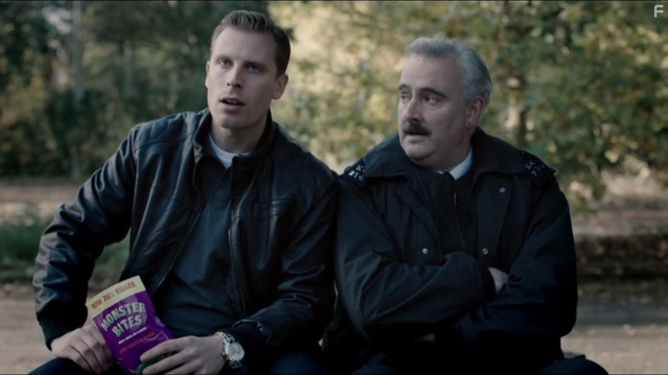 John Hodgkinson and Samuel Oatley in Witless (2016)