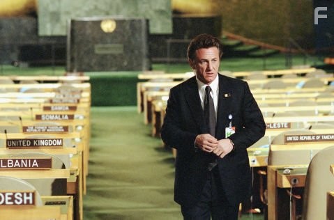 SEAN PENN stars as federal agent Tobin Keller in The Interpreter, a suspenseful thriller of international intrigue set inside the political corridors of the United Nations.
