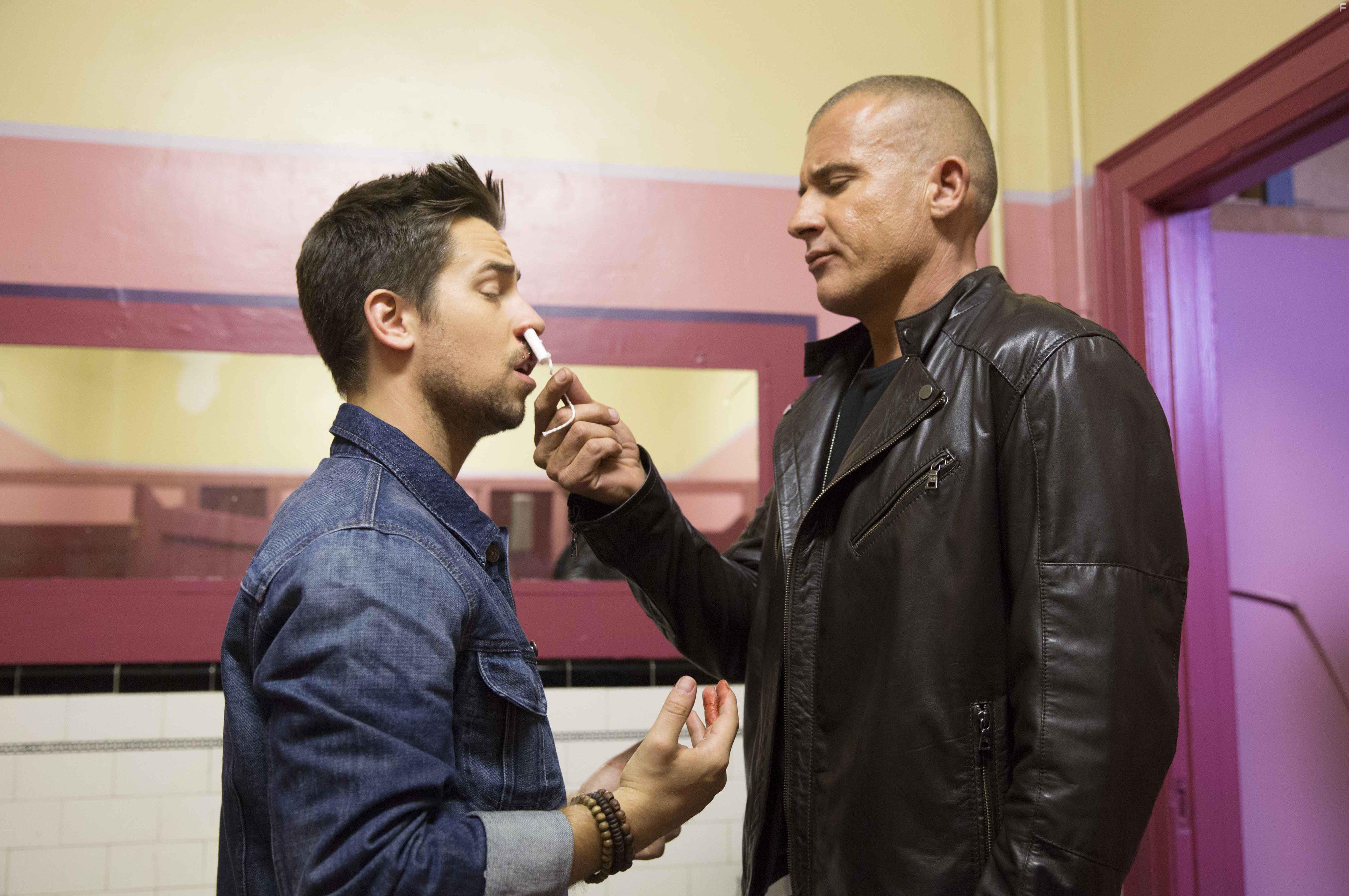 Dominic Purcell and Cody Hackman in Gridlocked (2015)