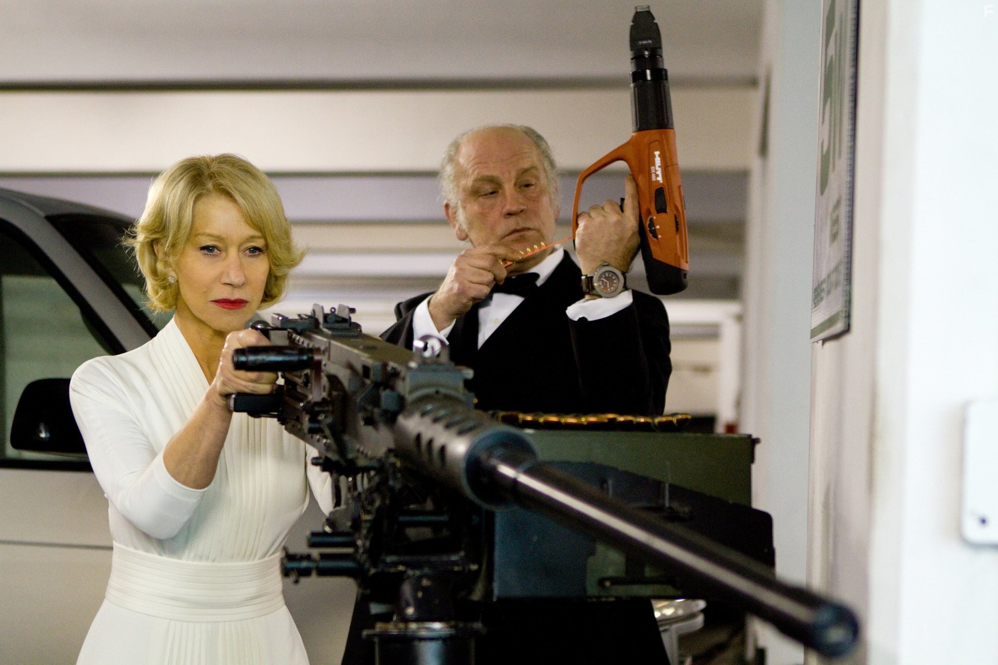 John Malkovich and Helen Mirren in РЭД (2010)
