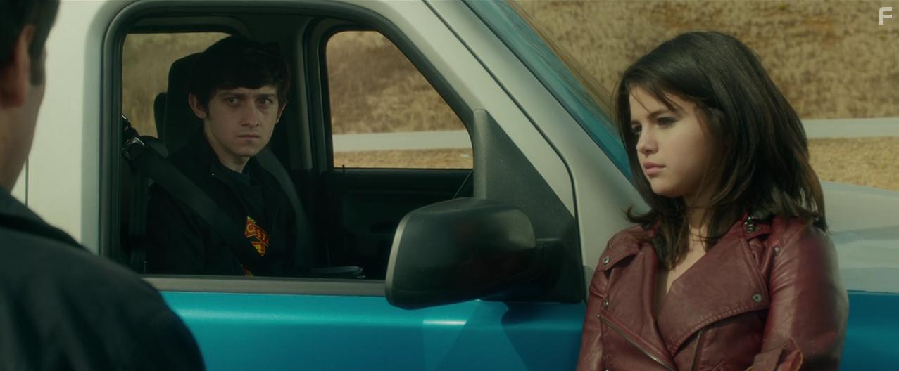 Paul Rudd, Craig Roberts, and Selena Gomez in The Fundamentals of Caring (2016)