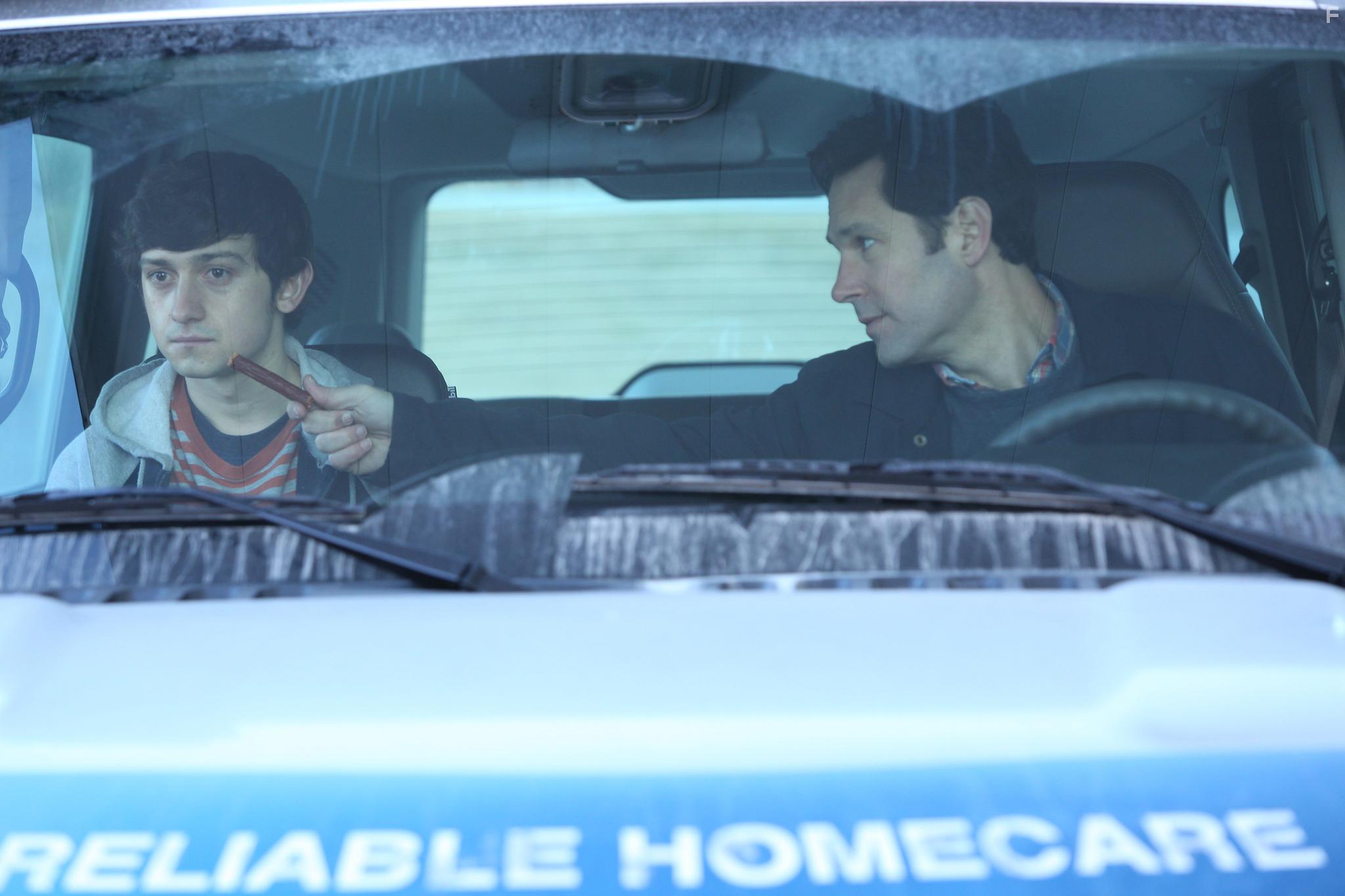 Paul Rudd and Craig Roberts in The Fundamentals of Caring (2016)