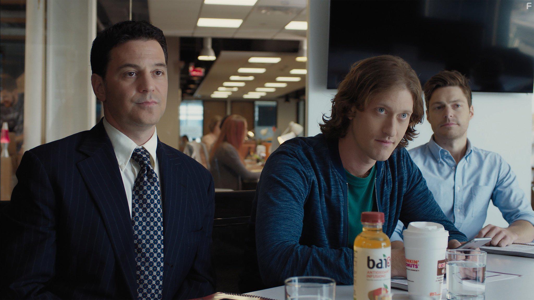 David Alan Basche, Nate Corddry, and Samuel Roukin in Equity (2016)