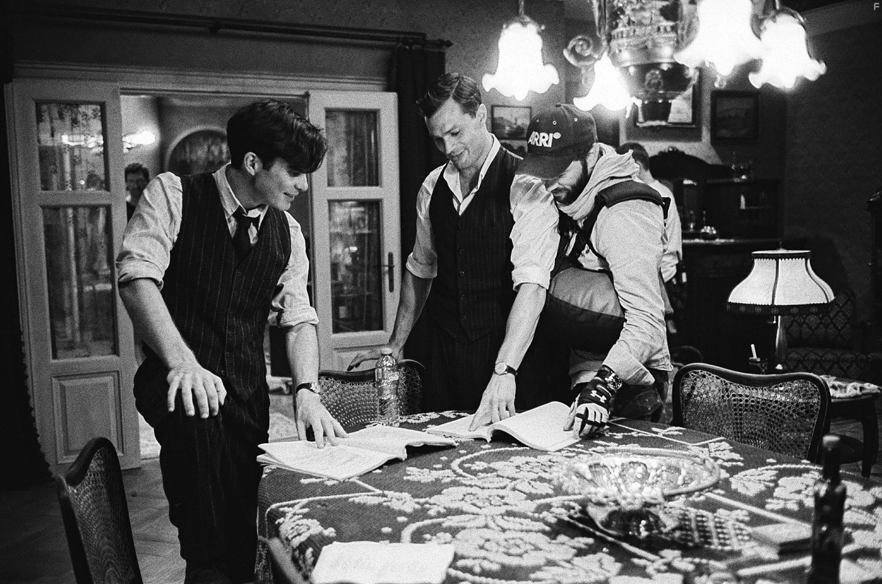 Cillian Murphy, Sean Ellis, and Jamie Dornan in Anthropoid (2016)