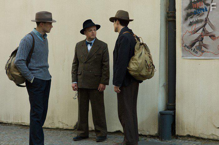 Toby Jones, Cillian Murphy, and Jamie Dornan in Anthropoid (2016)