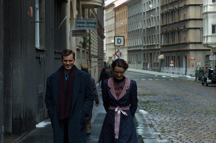 Jamie Dornan and Charlotte Le Bon in Anthropoid (2016)