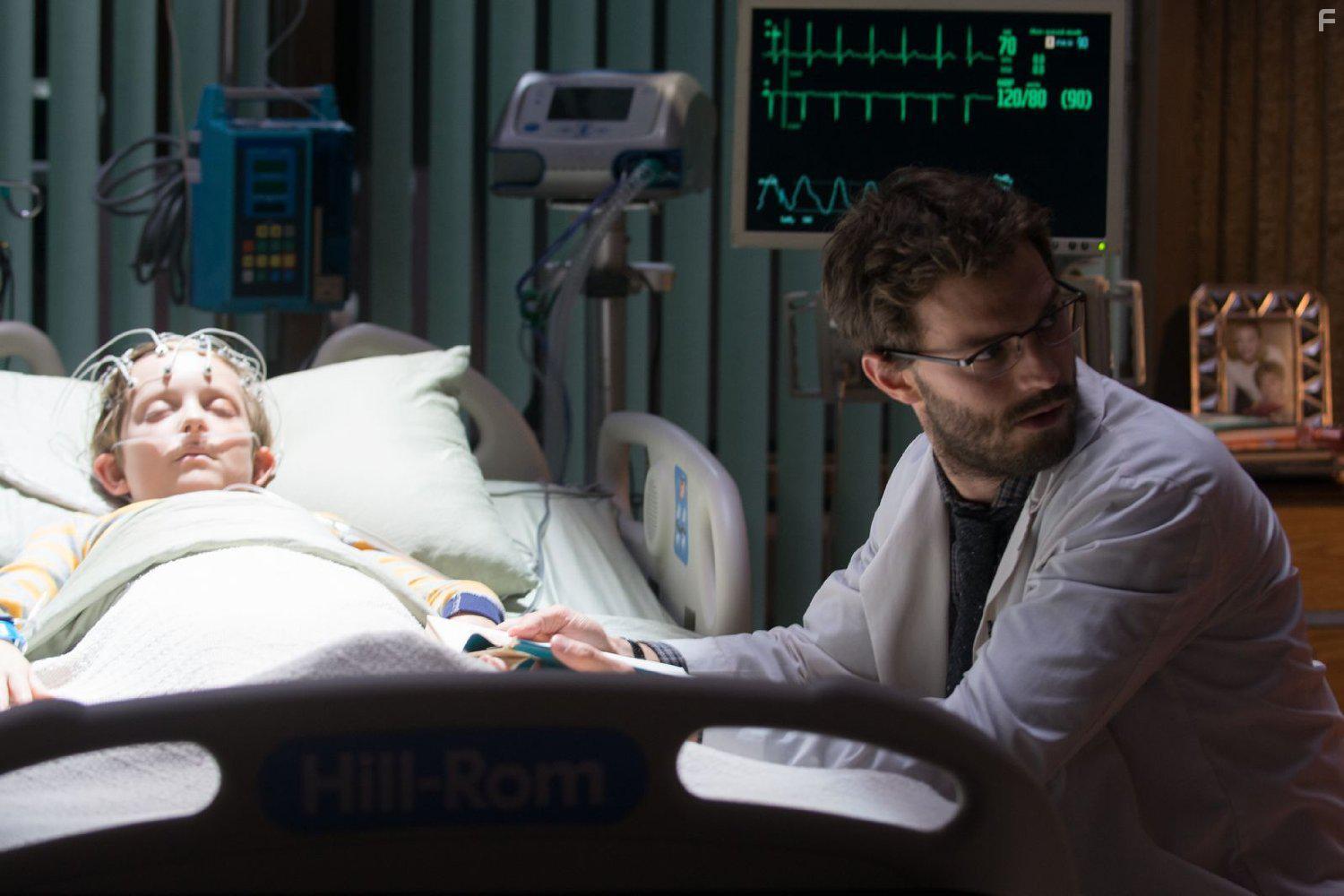 Jamie Dornan and Aiden Longworth in The 9th Life of Louis Drax (2016)