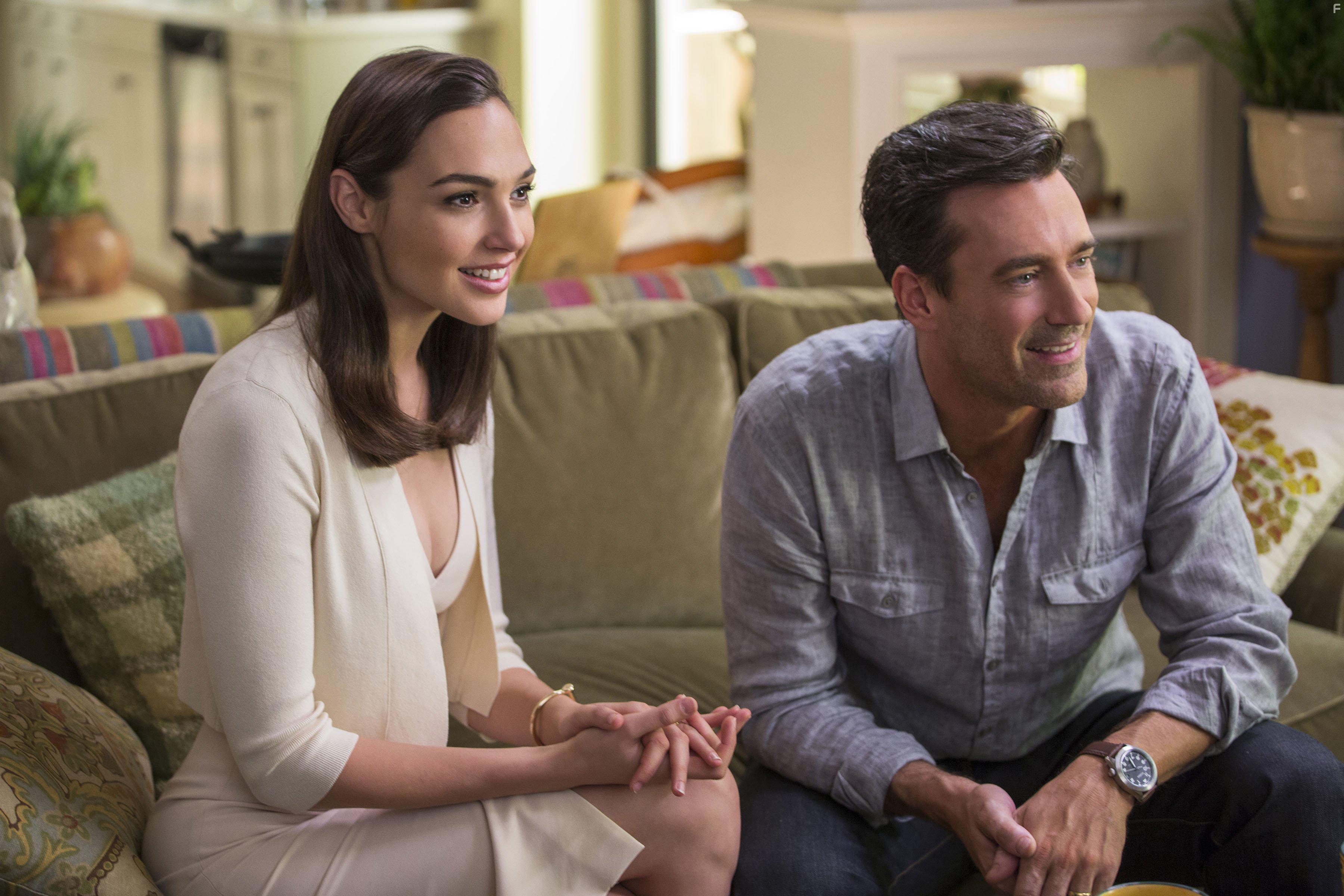 Jon Hamm and Gal Gadot in Keeping Up with the Joneses (2016)