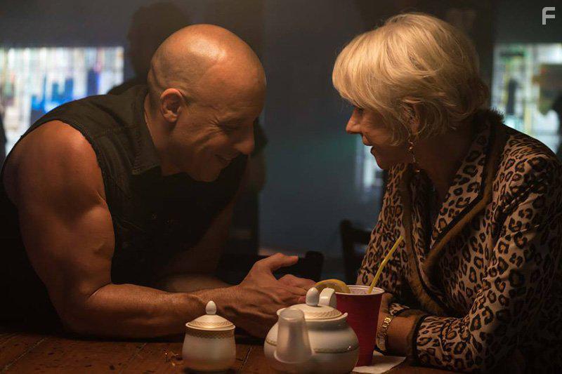 Helen Mirren and Vin Diesel in Fast & Furious 8 (2017)