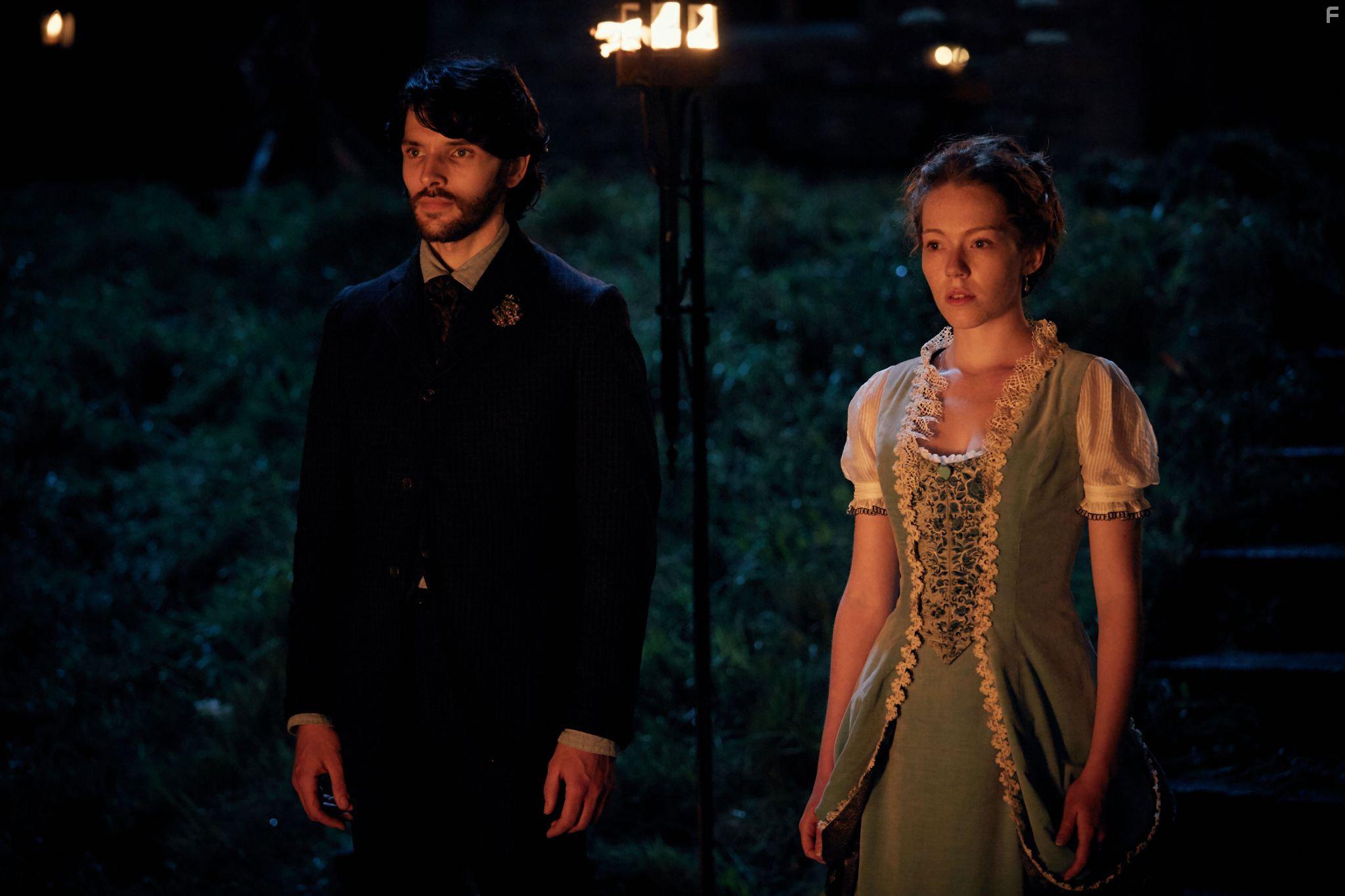 Charlotte Spencer and Colin Morgan in The Living and the Dead (2016)