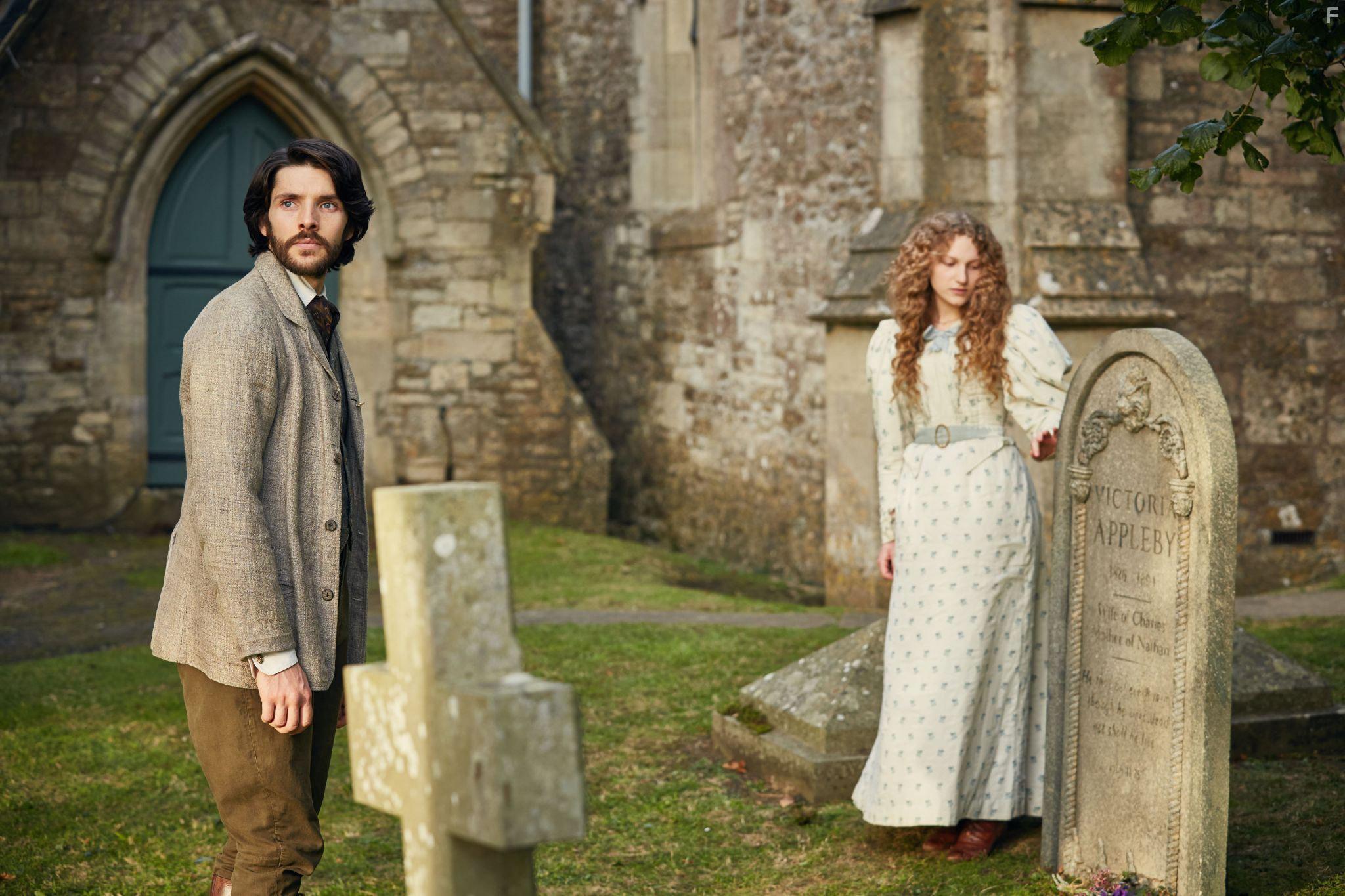 Colin Morgan and Tallulah Rose Haddon in The Living and the Dead (2016)