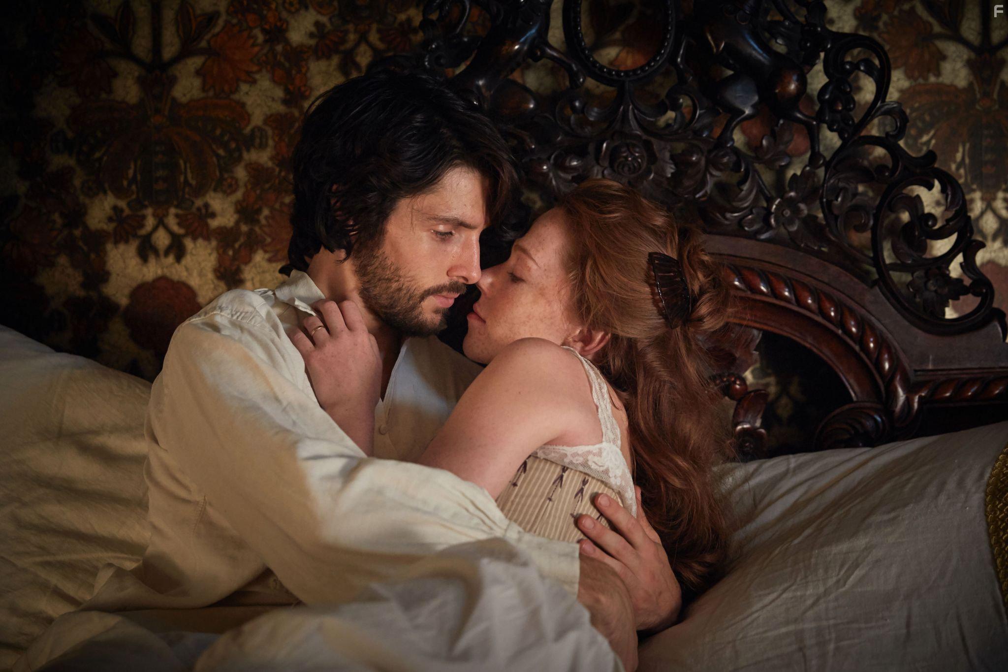 Charlotte Spencer and Colin Morgan in The Living and the Dead (2016)