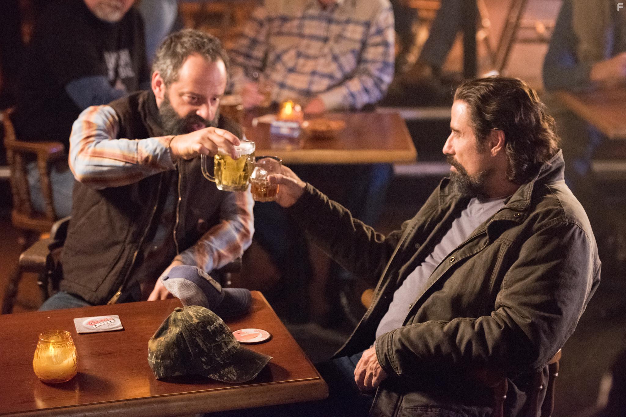 John Travolta and Gil Bellows in Life on the Line (2015)