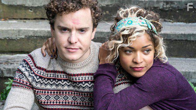 Antonia Thomas and Joshua McGuire in Lovesick (2014)