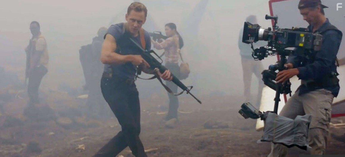 Tom Hiddleston, Tian Jing, and Corey Hawkins in Kong: Skull Island (2017)