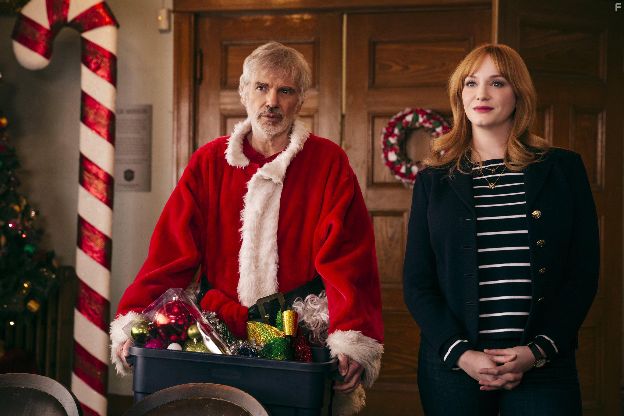 Billy Bob Thornton and Christina Hendricks in Bad Santa 2 (2016)