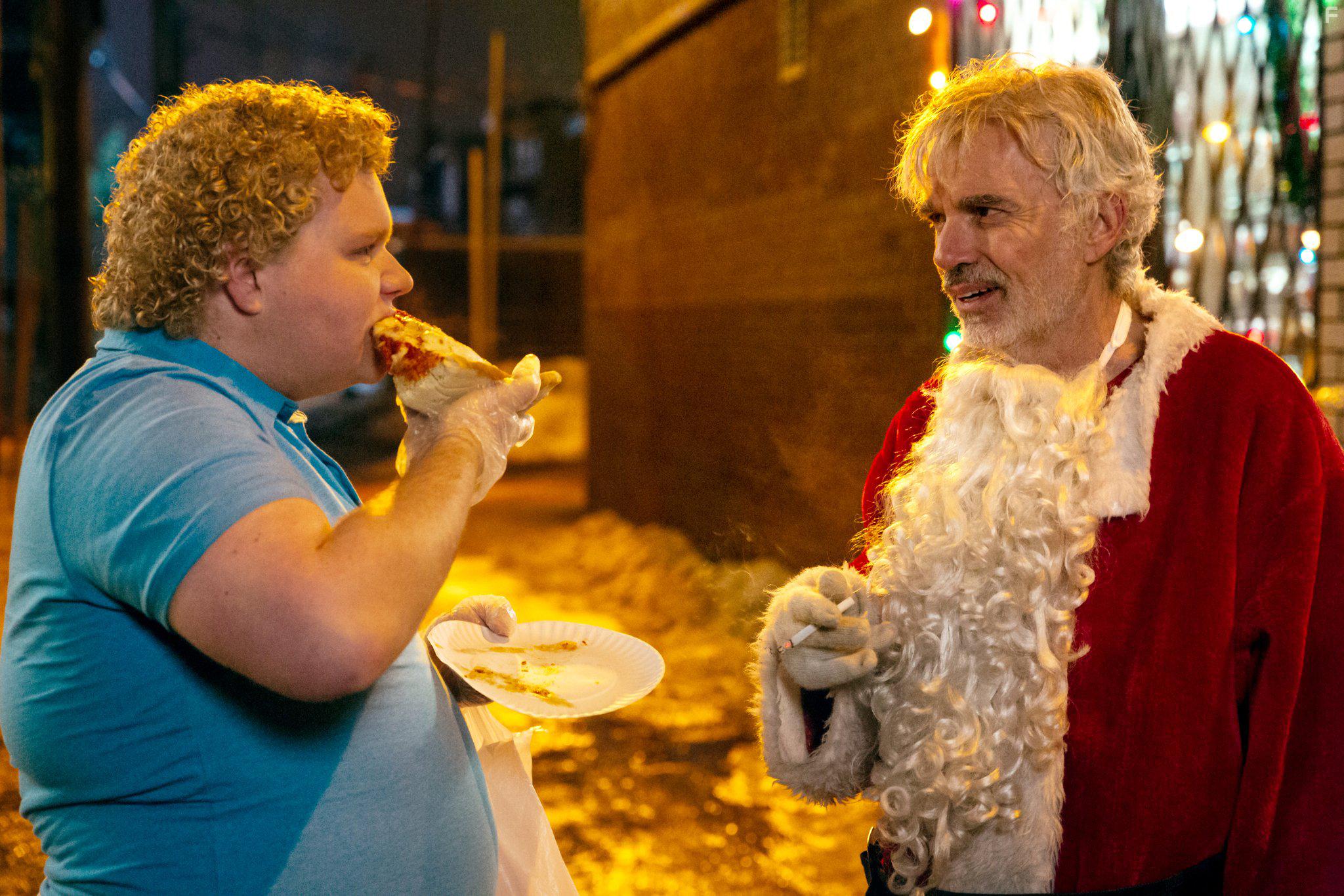Billy Bob Thornton and Brett Kelly in Bad Santa 2 (2016)