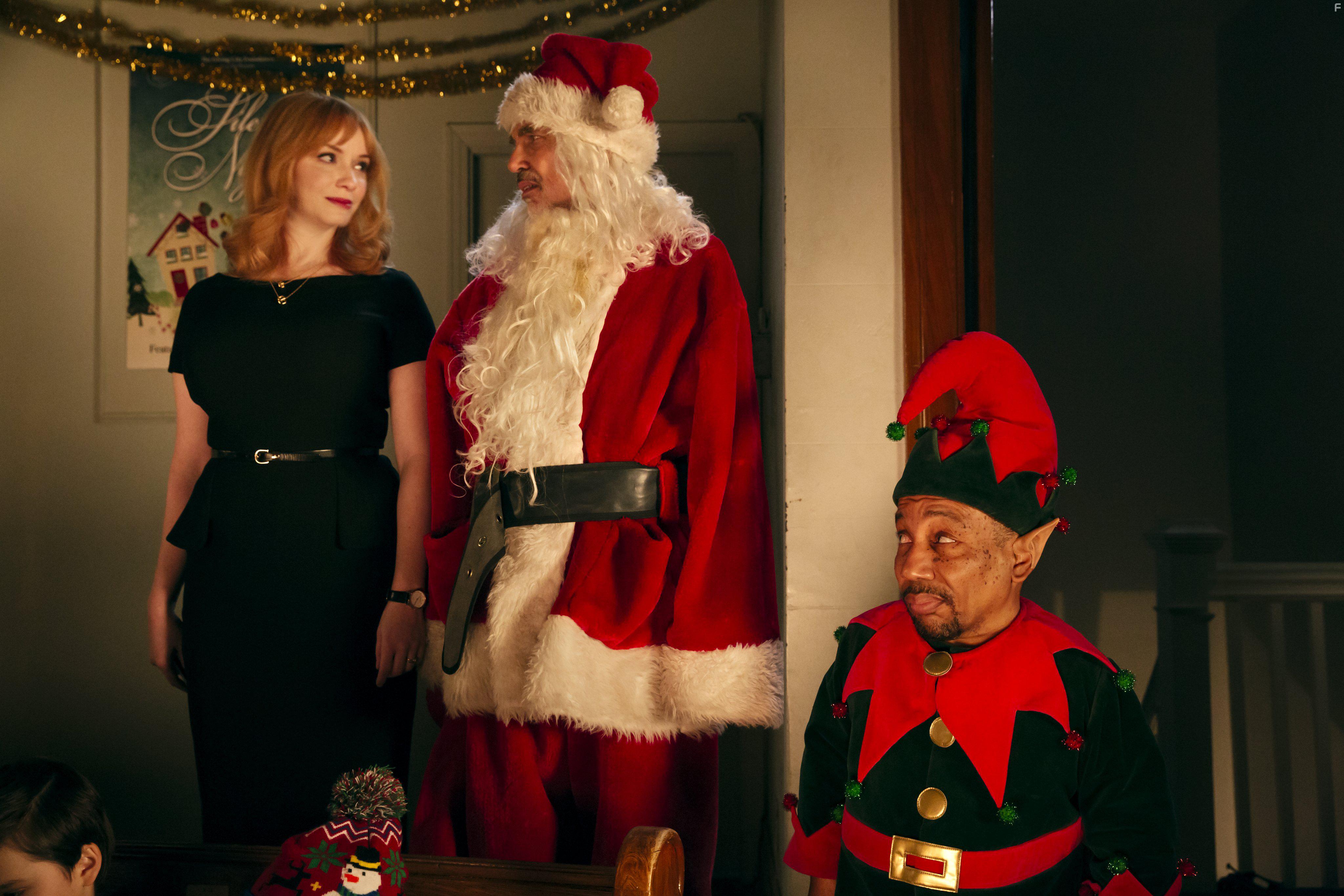 Billy Bob Thornton, Tony Cox, and Christina Hendricks in Bad Santa 2 (2016)