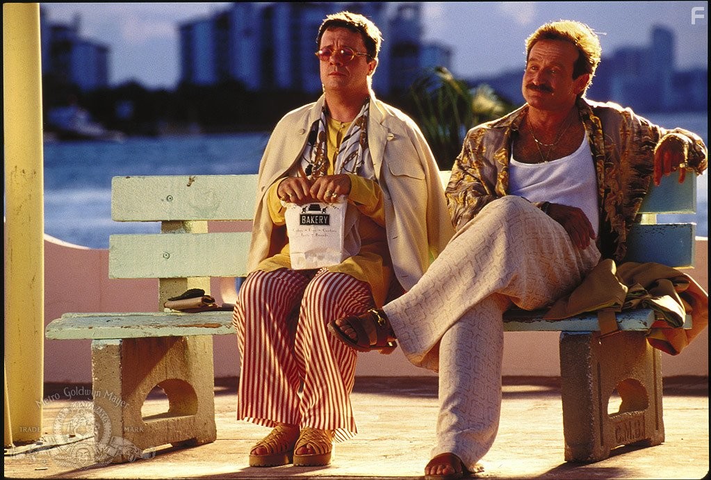 Robin Williams and Nathan Lane in Клетка для пташек (1996)