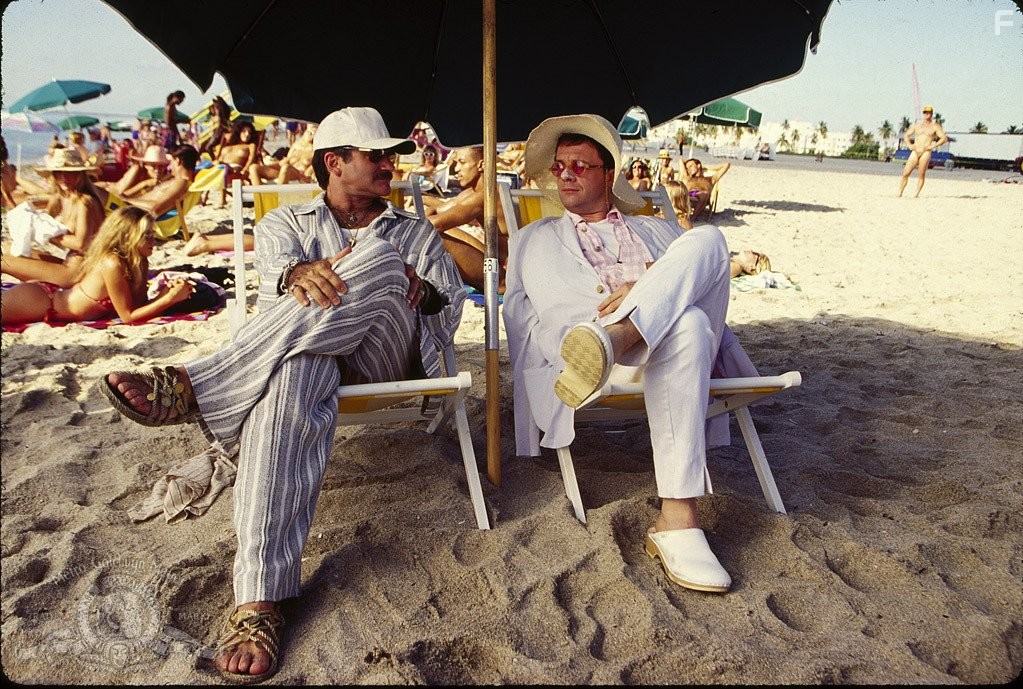 Robin Williams and Nathan Lane in Клетка для пташек (1996)