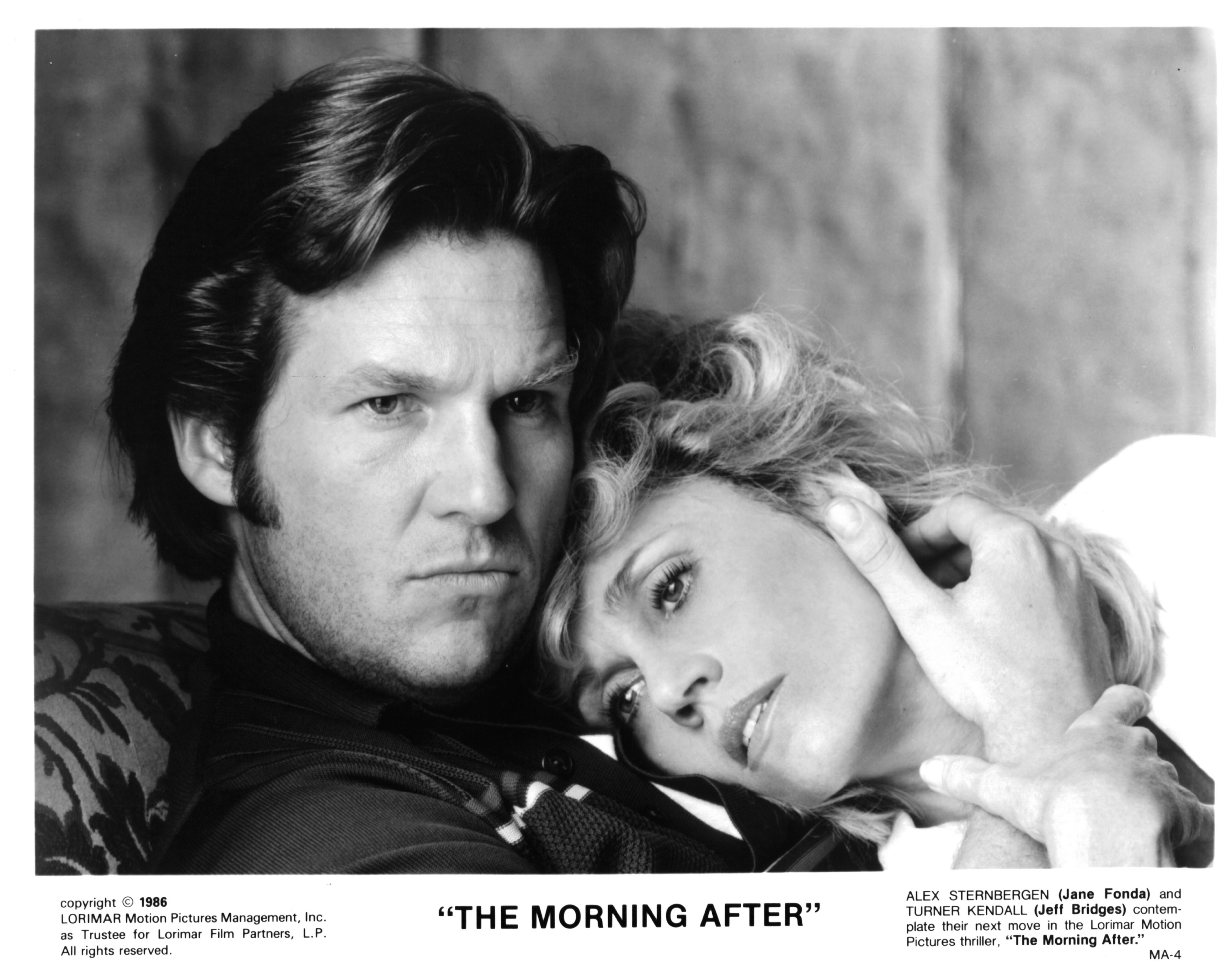 Jeff Bridges and Jane Fonda in На следующее утро (1986)