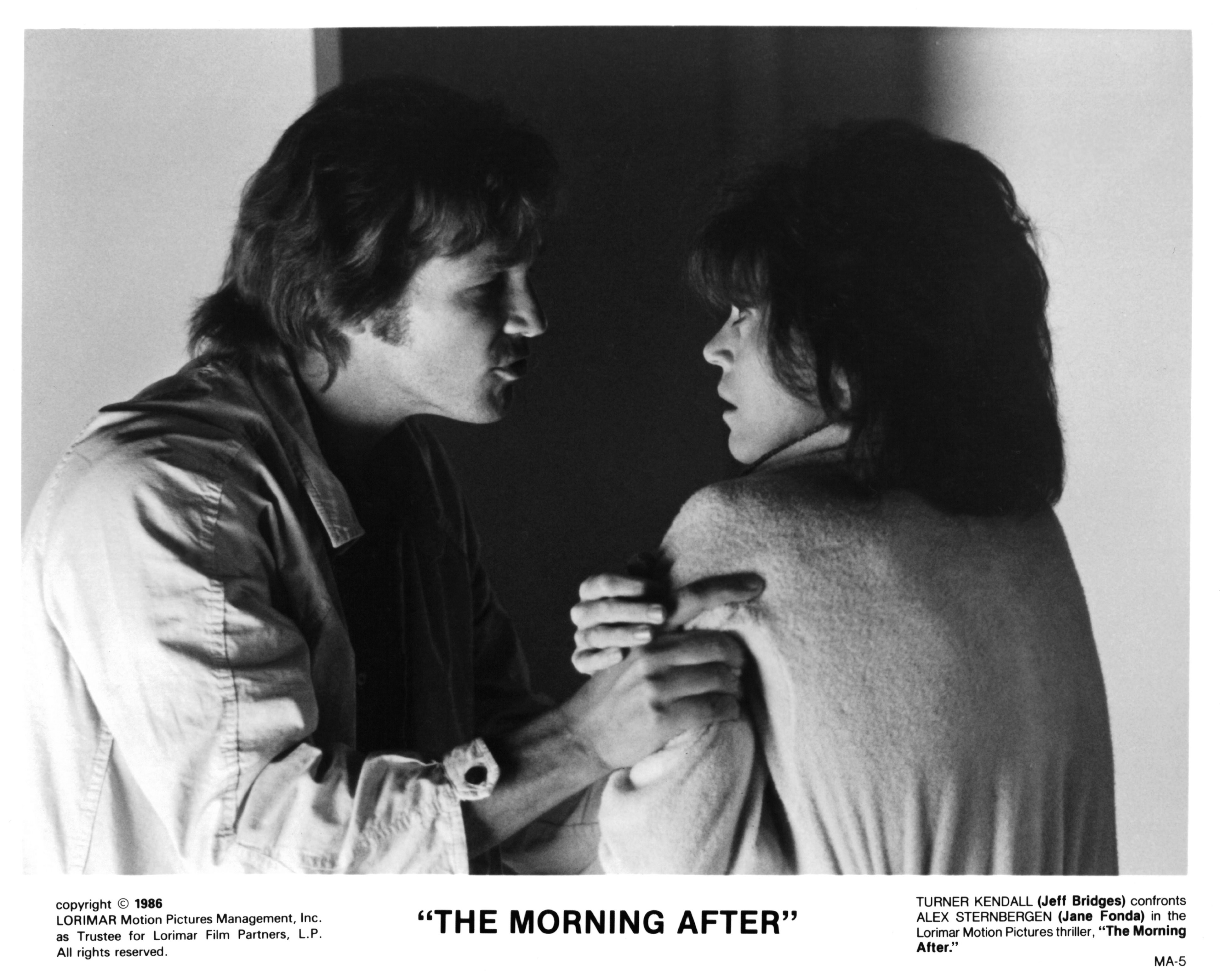Jeff Bridges and Jane Fonda in На следующее утро (1986)