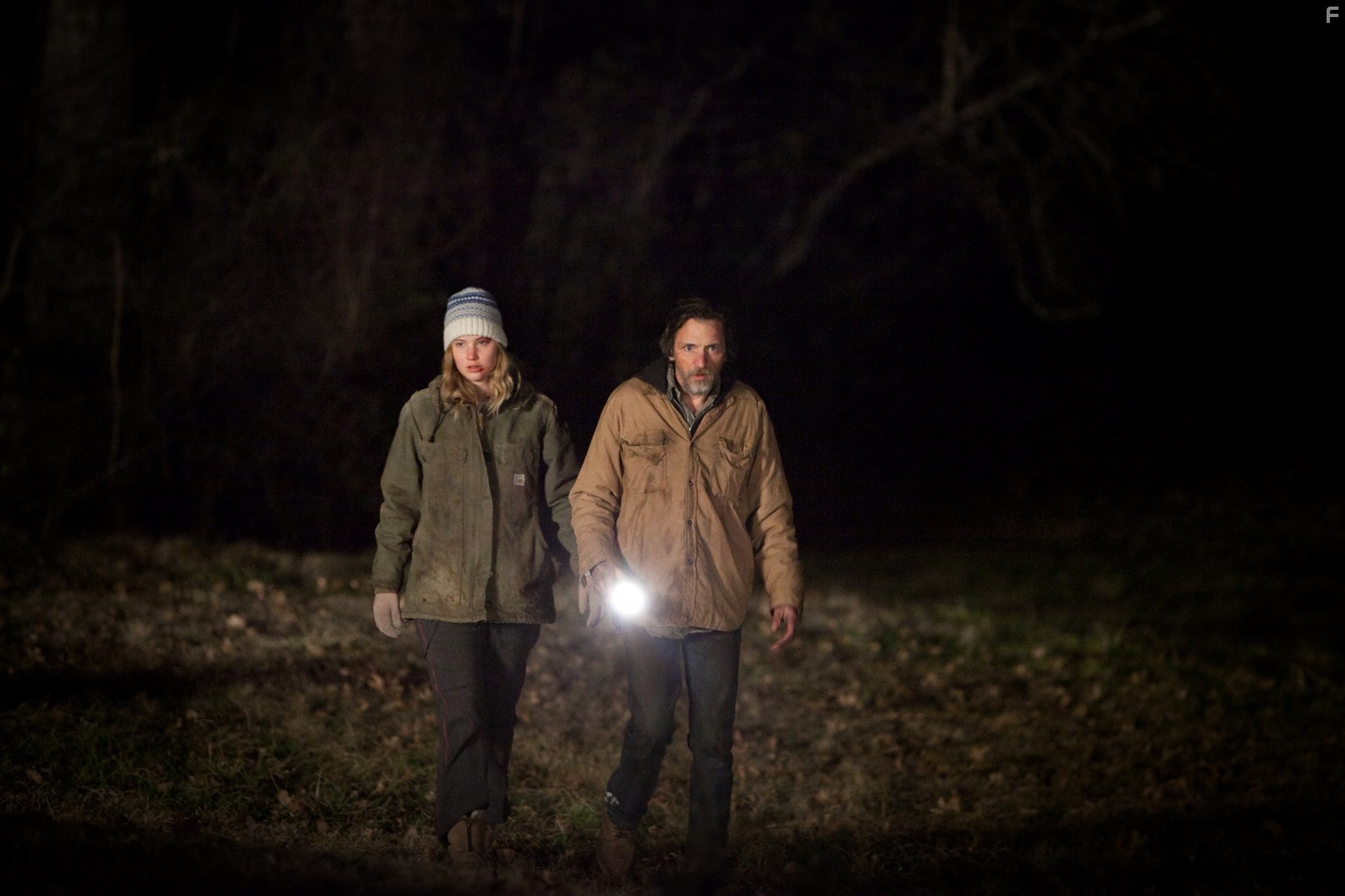 John Hawkes and Jennifer Lawrence in Зимняя кость (2010)