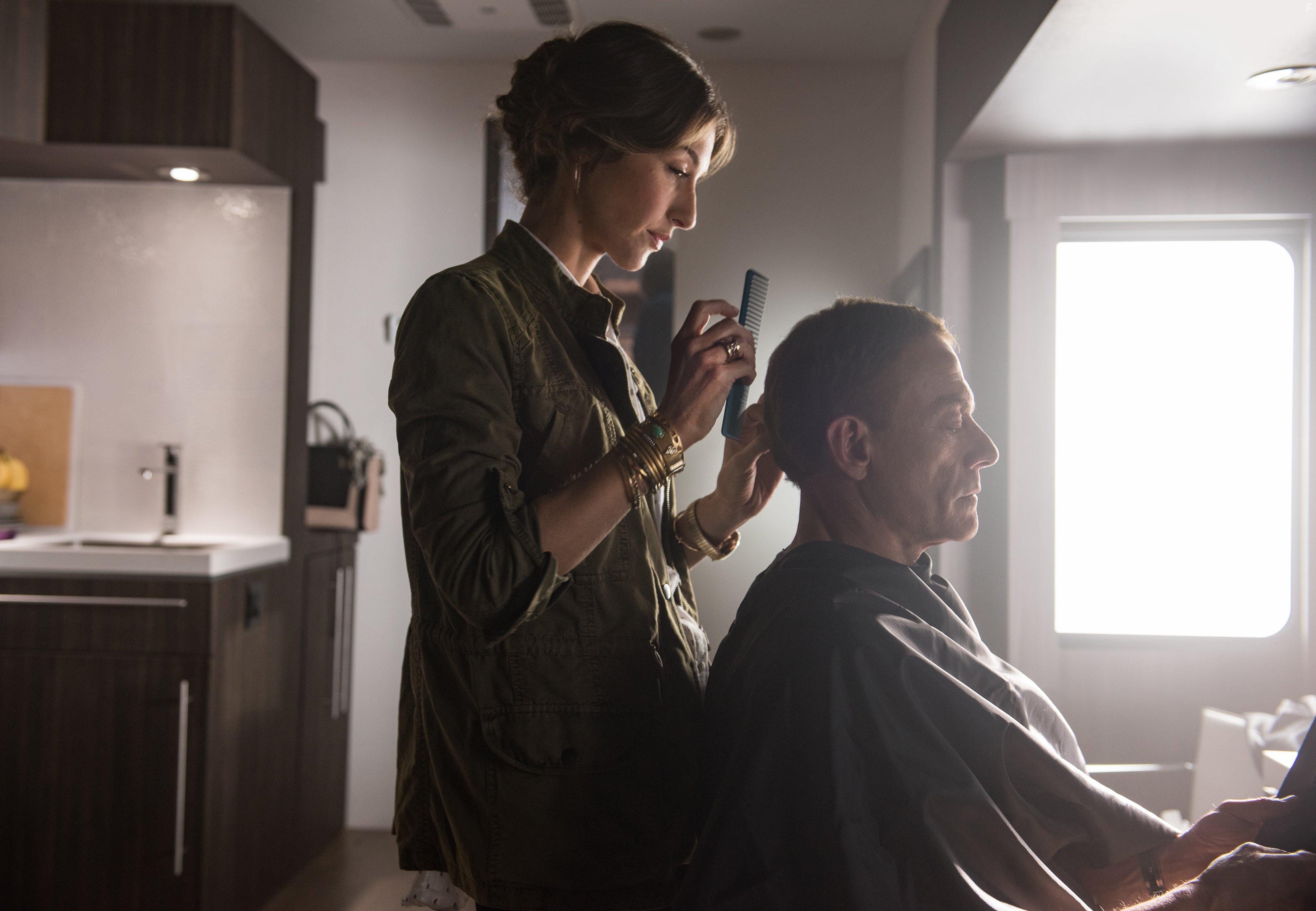 Jean-Claude Van Damme and Kat Foster in Pilot (2016)