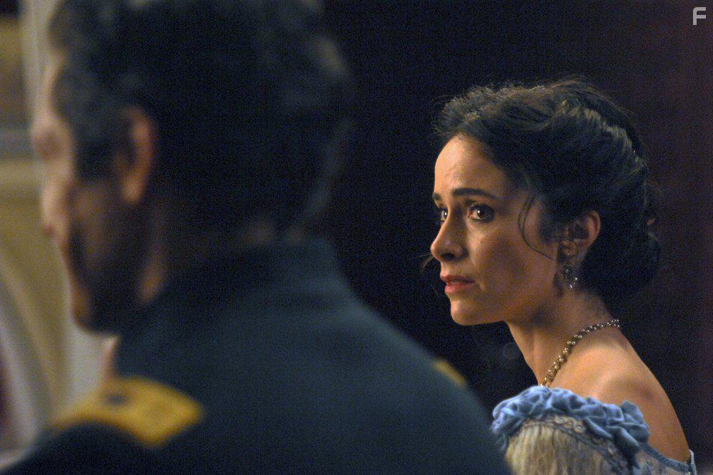 Abigail Spencer and Michael Krebs in Timeless (2016)