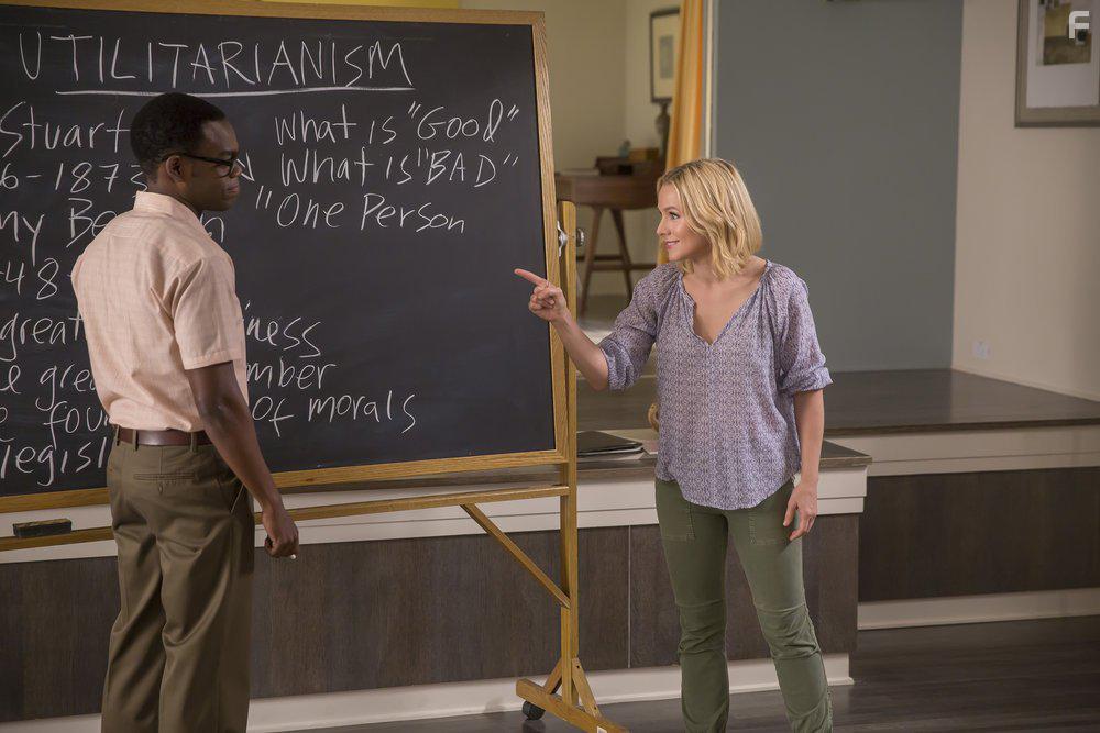 Kristen Bell and William Jackson Harper in The Good Place (2016)